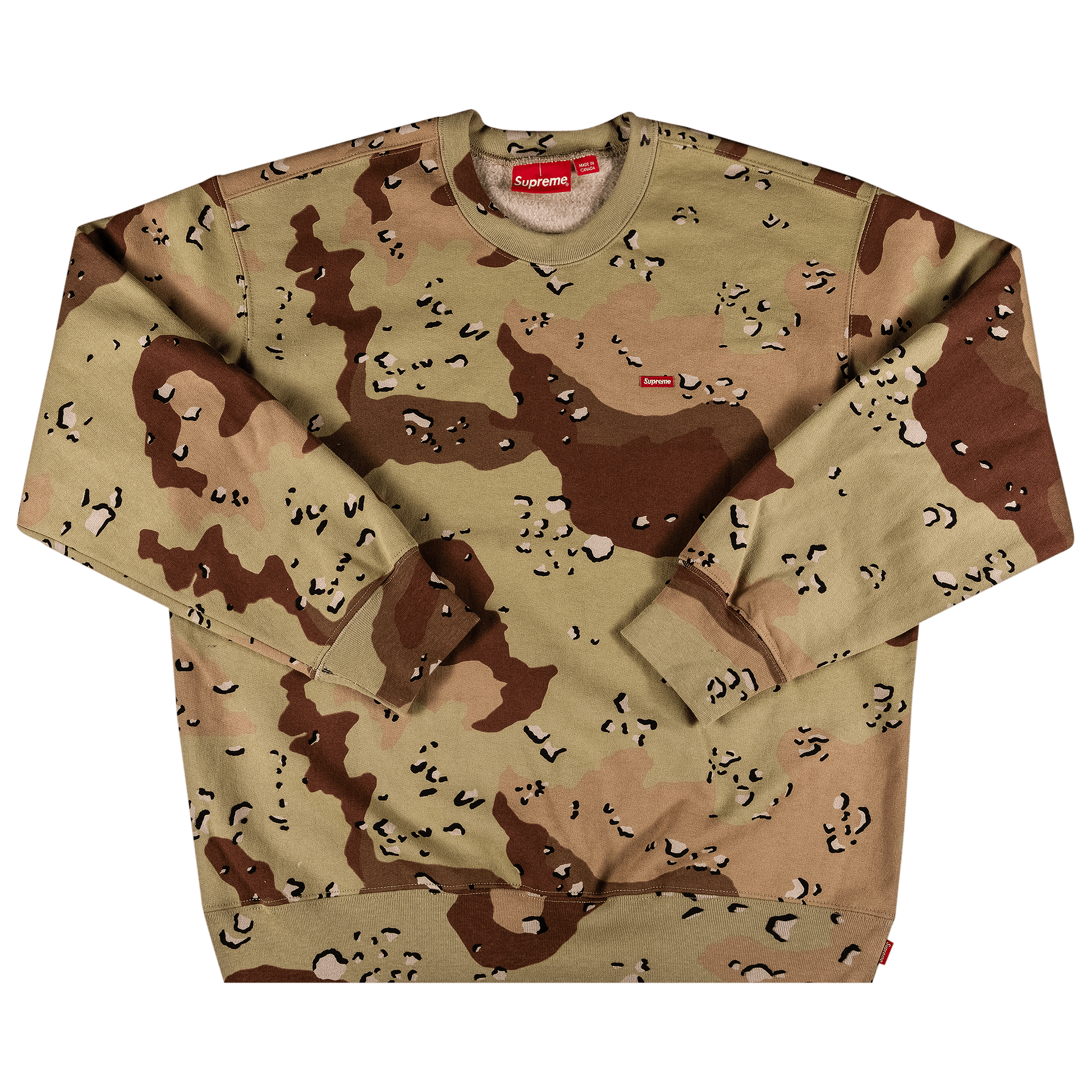 Supreme Small Box Crewneck 'Chocolate Chip Camo'