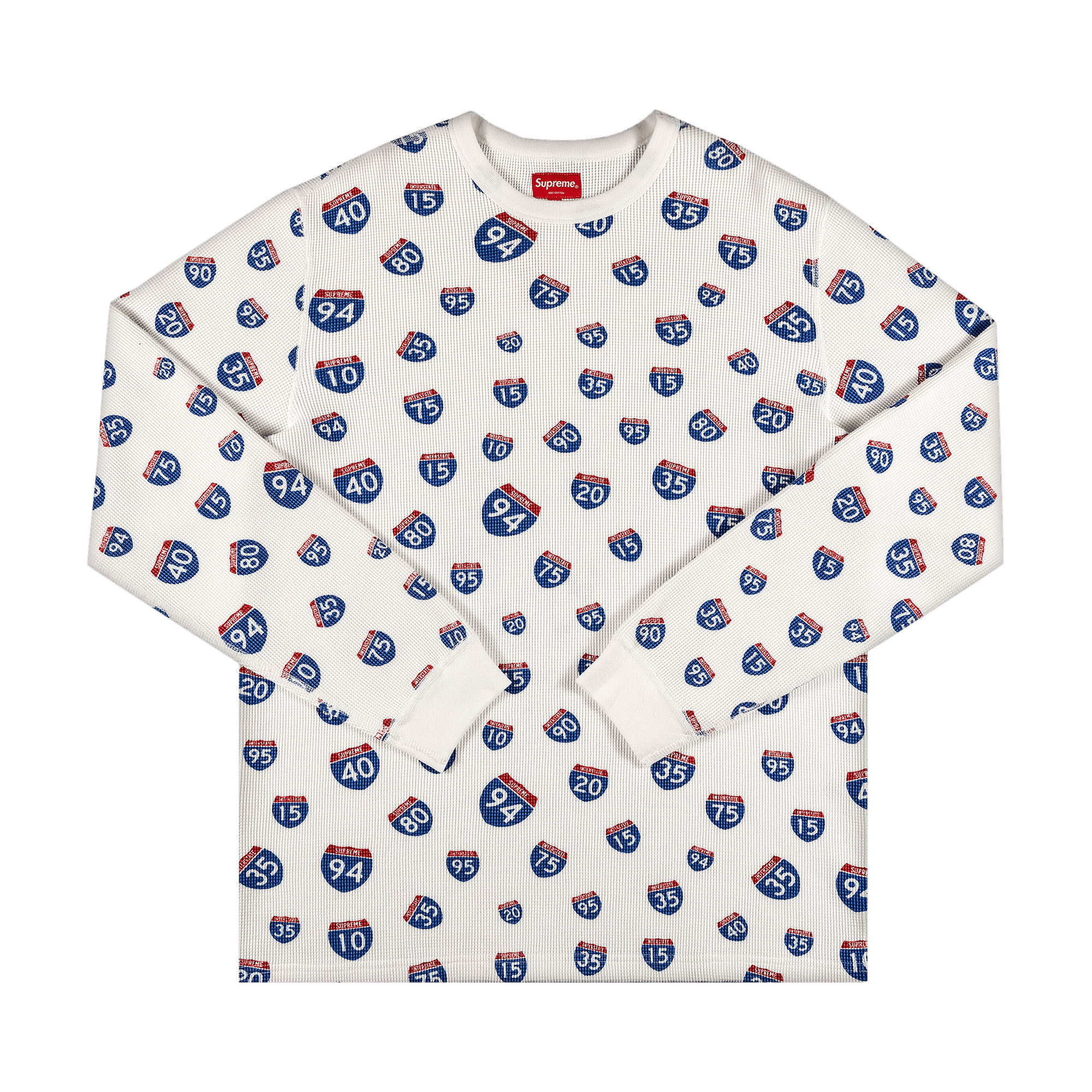 Supreme Interstate Waffle Thermal 'Natural'