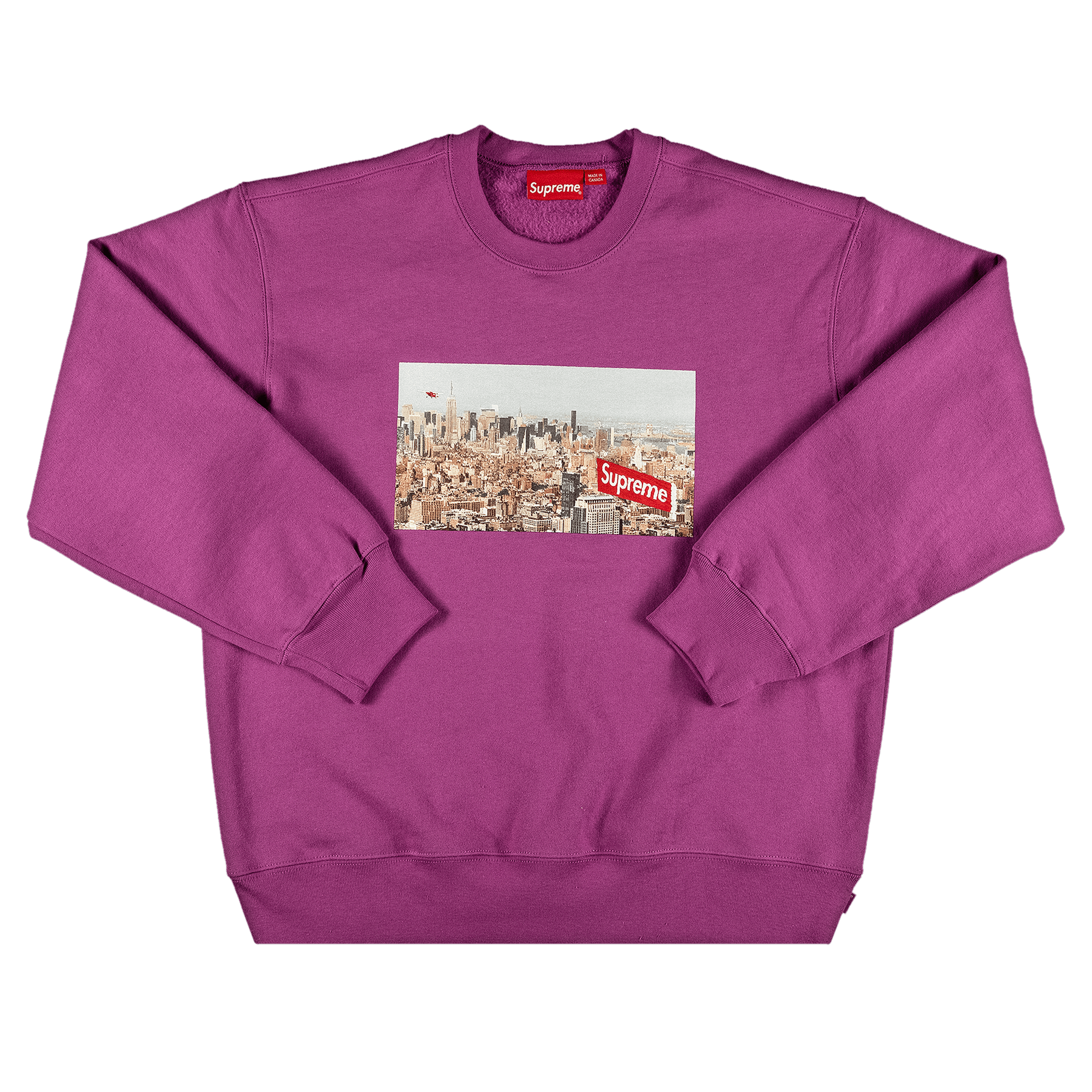 Supreme Aerial Crewneck 'Bright Purple'