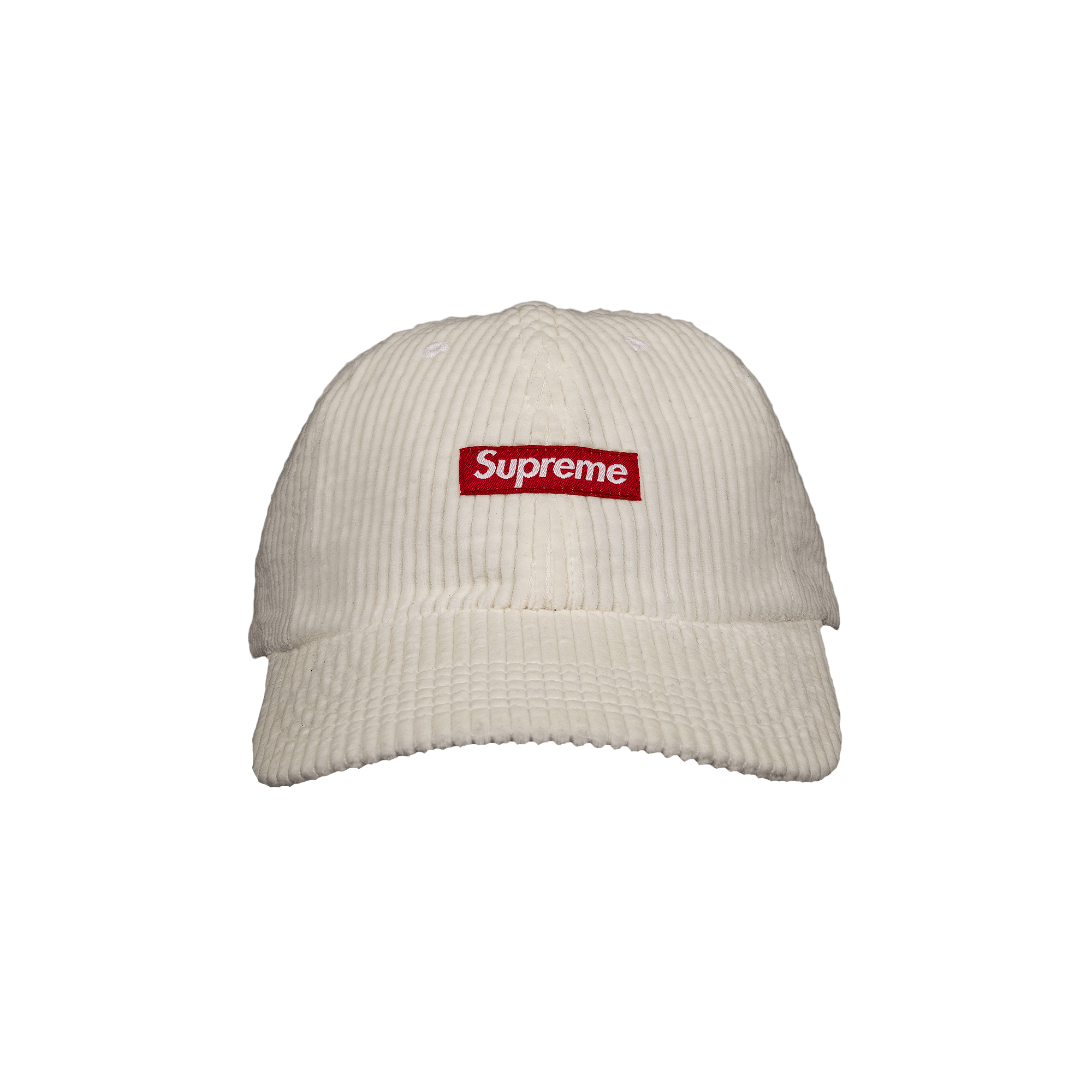 Supreme Ripple Corduroy Small Box 6-Panel 'White'
