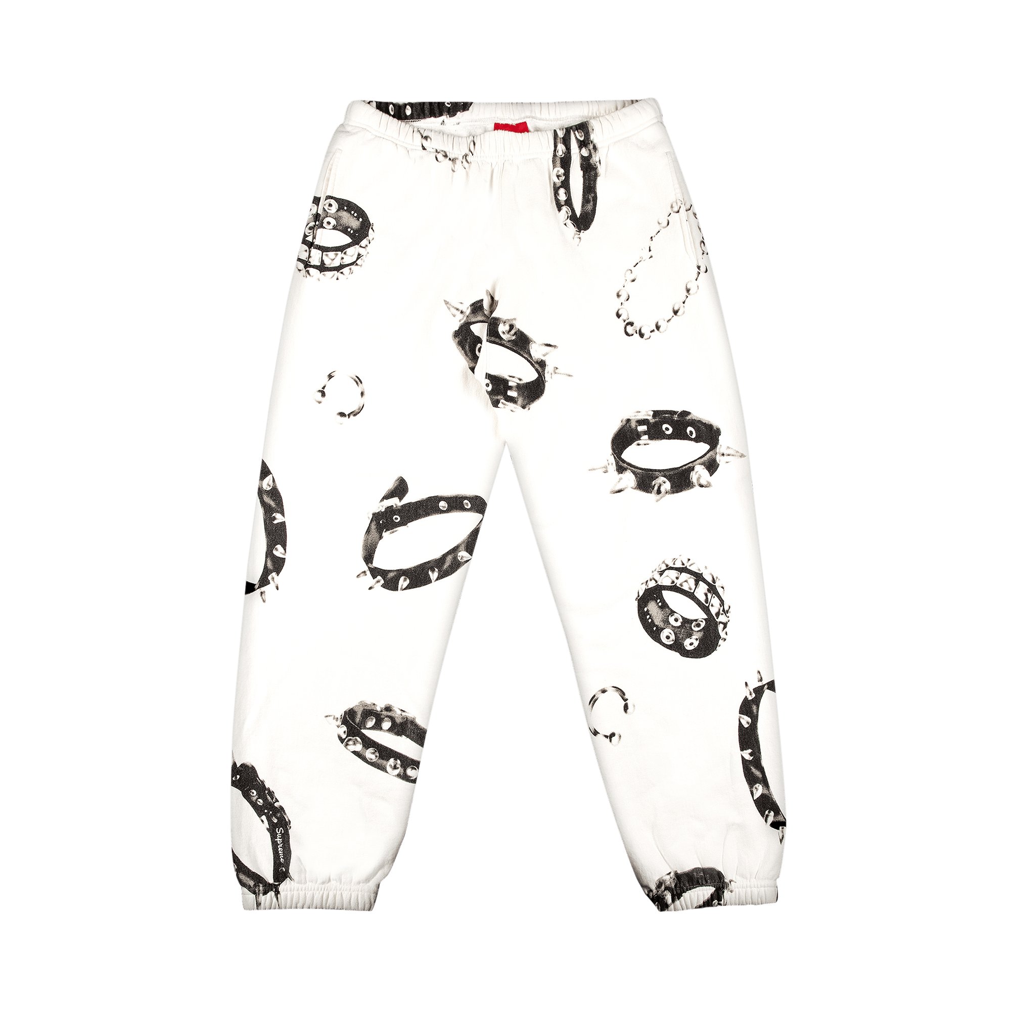 Supreme Studded Collars Sweatpant 'White'