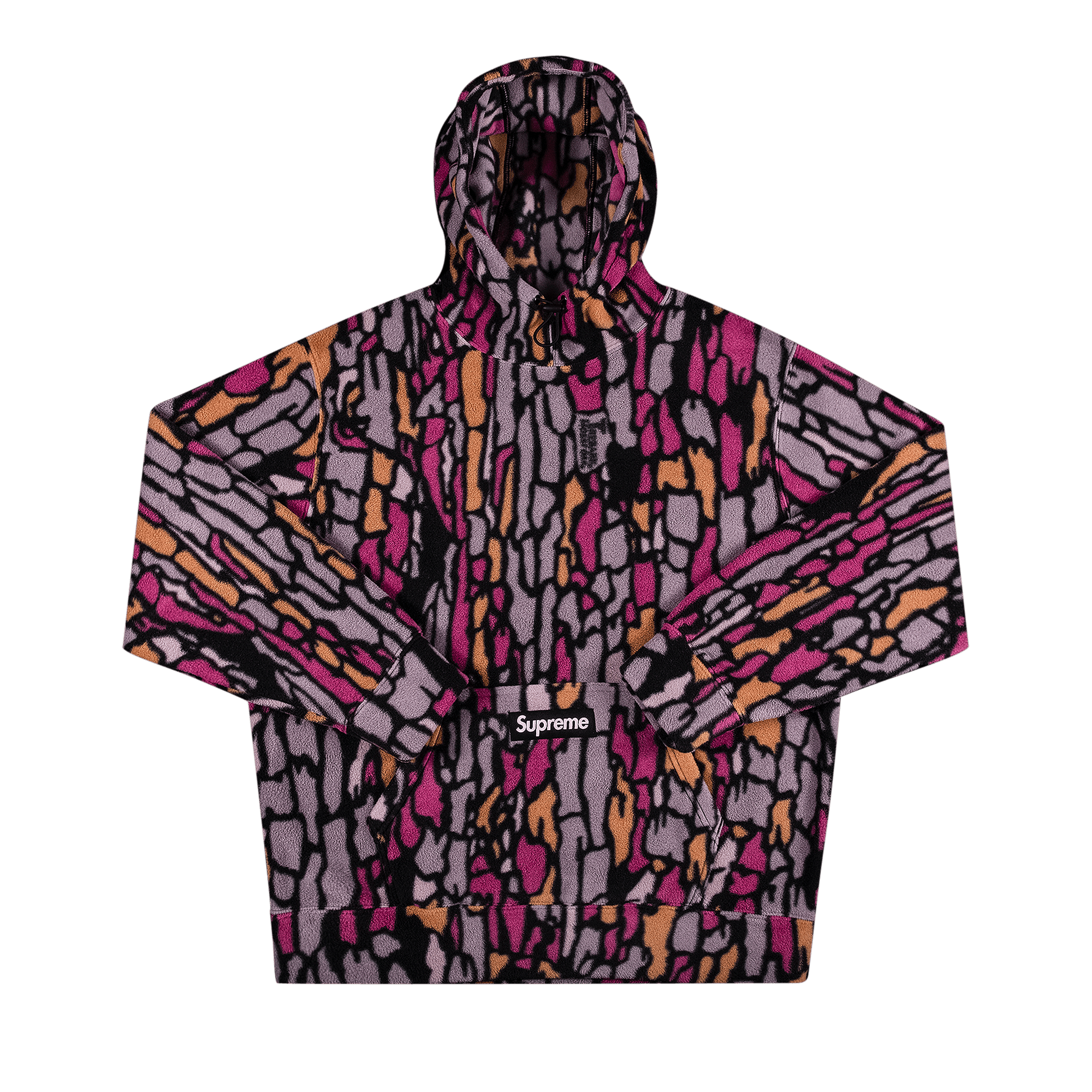 Supreme x Polartec Hooded Sweatshirt 'Purple Treebark Camo'