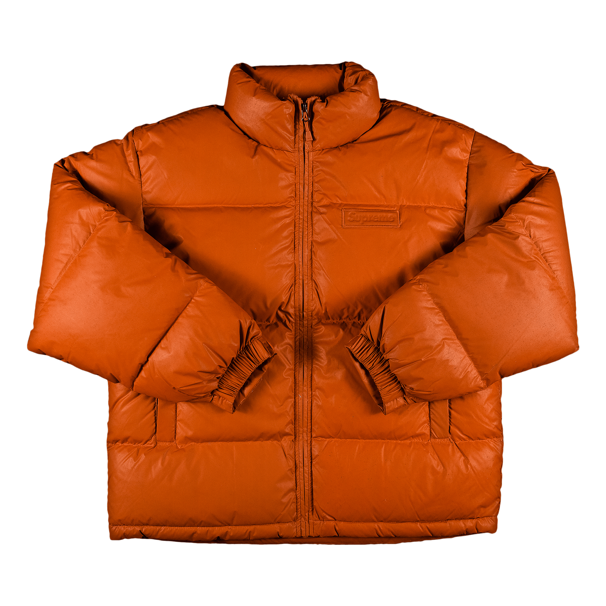 Supreme Reflective Speckled Down Jacket 'Orange'