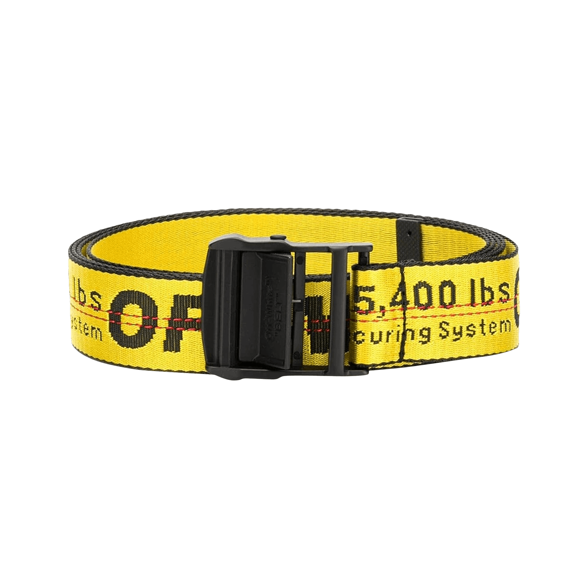Off-White Classic Industrial Belt Short 'Yellow/Black'