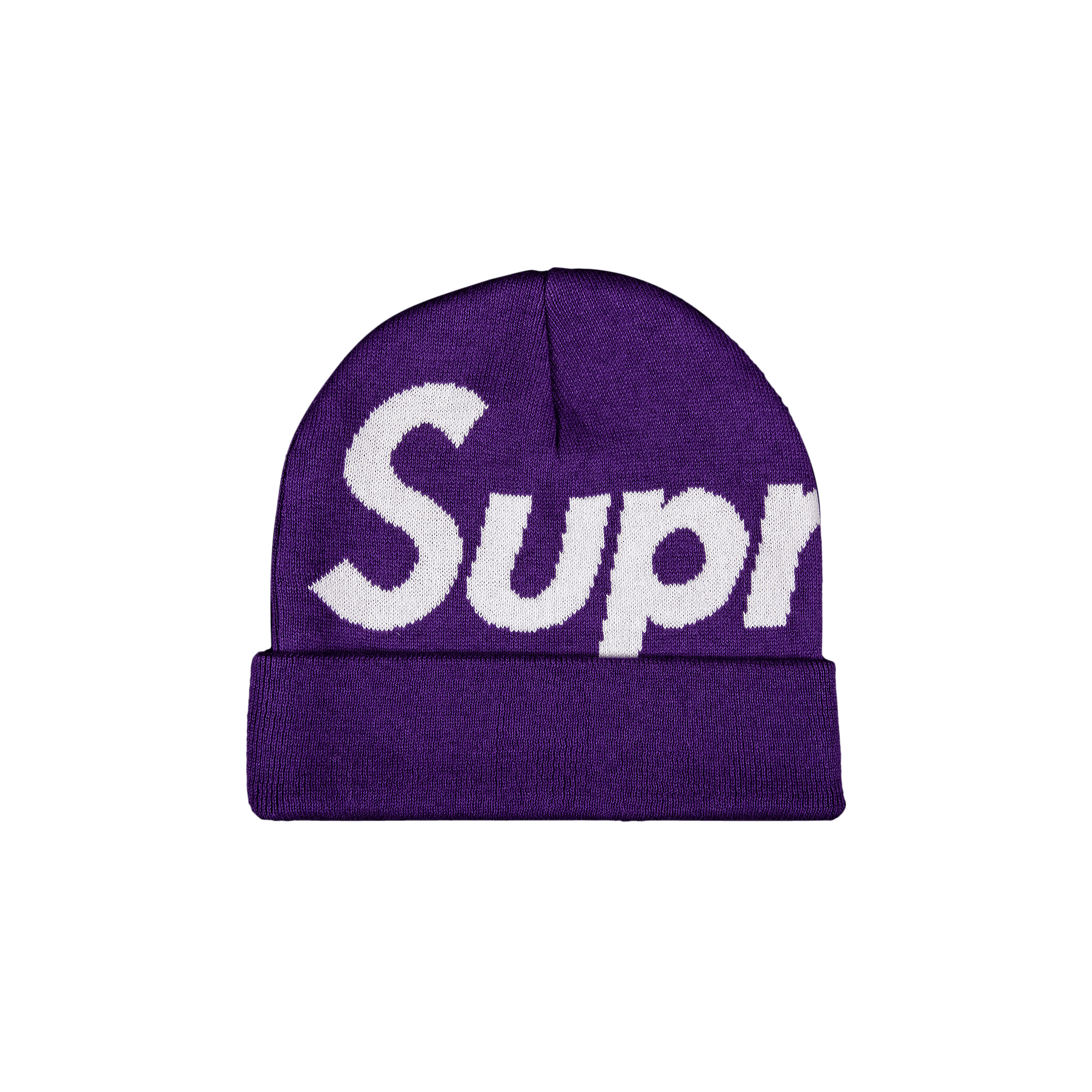 Supreme Big Logo Beanie 'Purple'