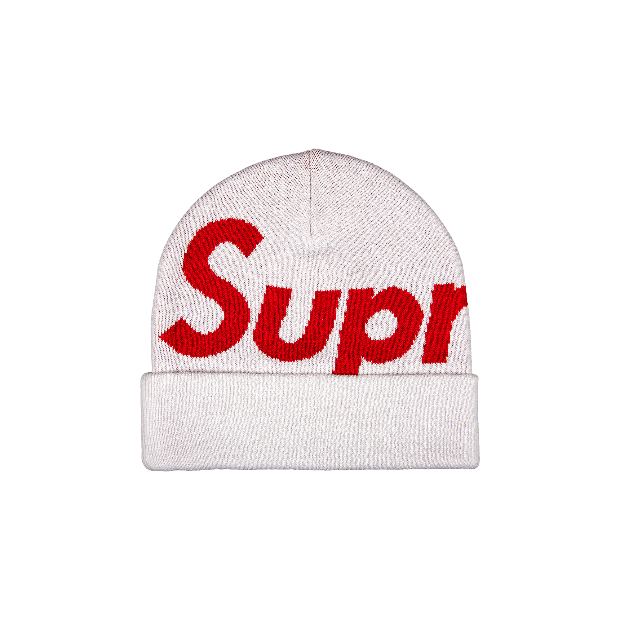Supreme Big Logo Beanie 'White'