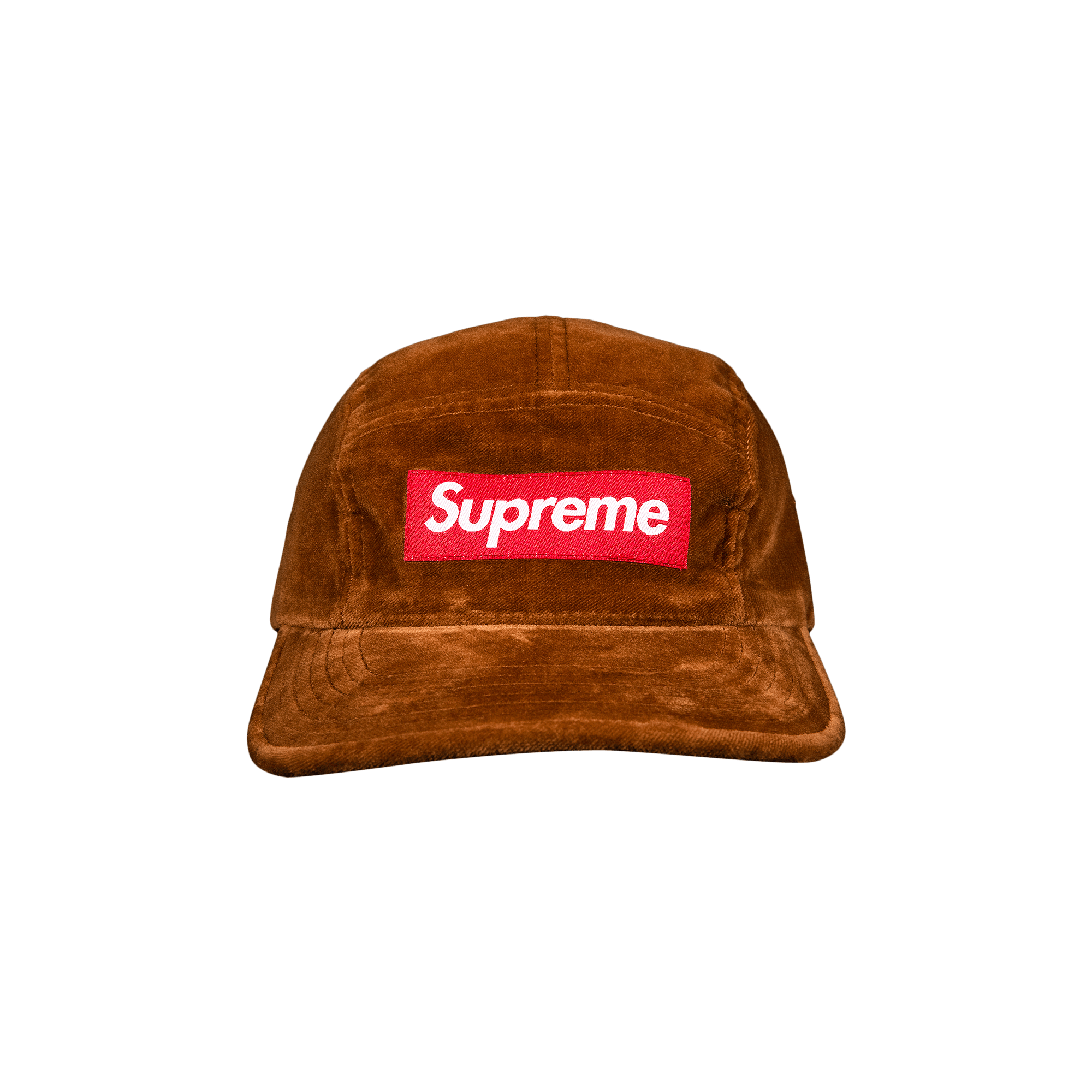 Supreme Velvet Camp Cap 'Brown'