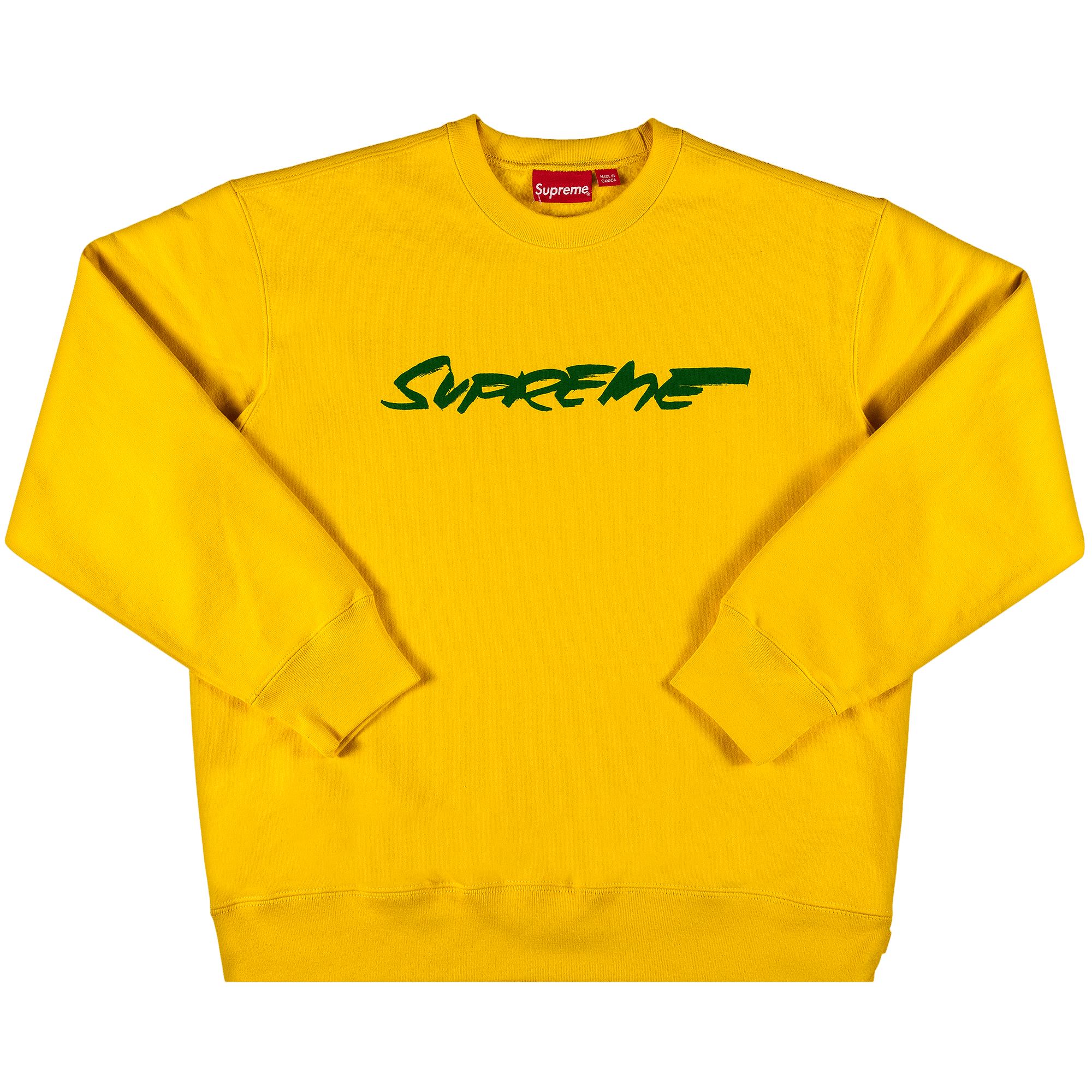 Supreme Futura Logo Crewneck 'Yellow'