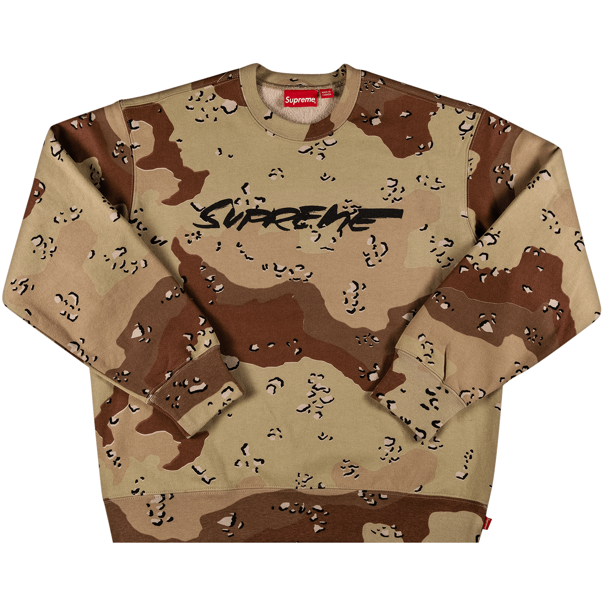Supreme Futura Logo Crewneck 'Chocolate Chip Camo'