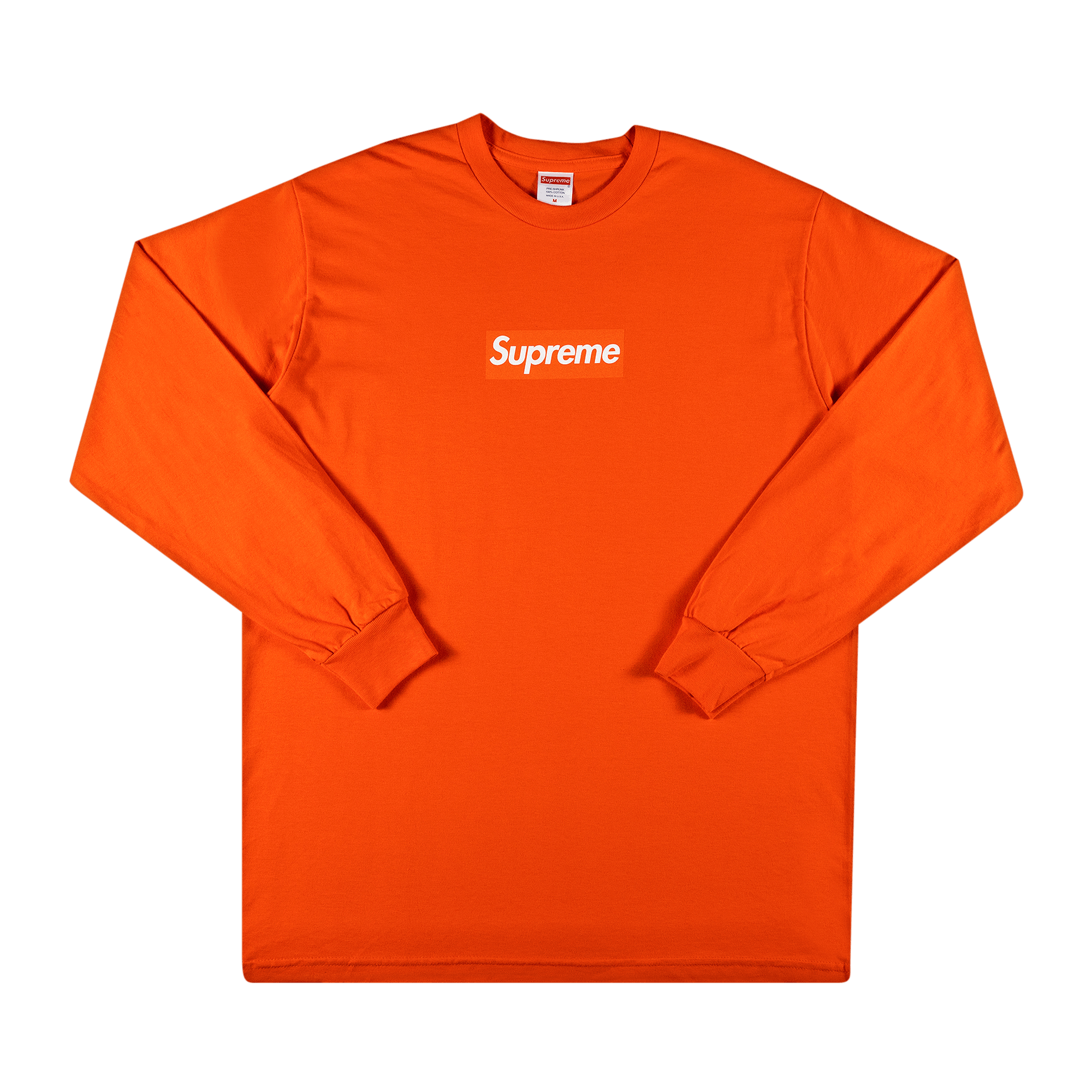 Supreme Box Logo Long-Sleeve Tee 'Orange'