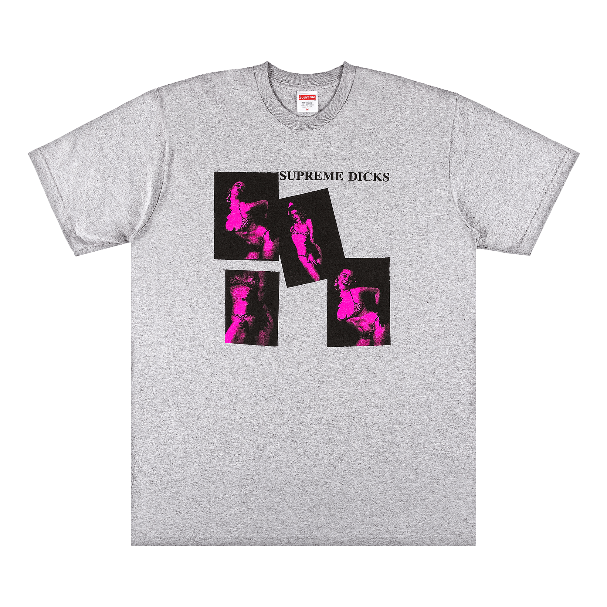 Supreme Dicks Tee 'Heather Grey'