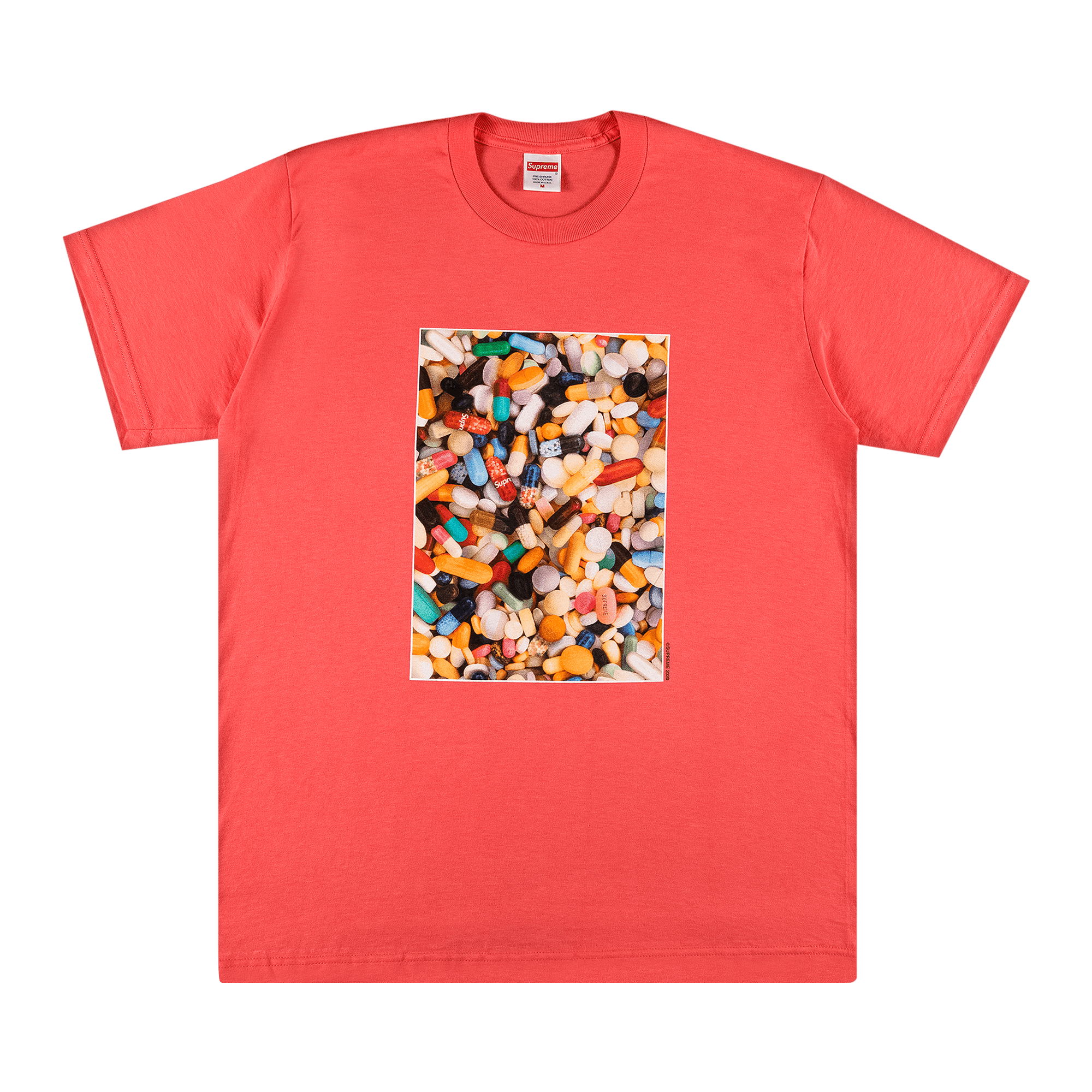 Supreme Pills Tee 'Bright Coral'