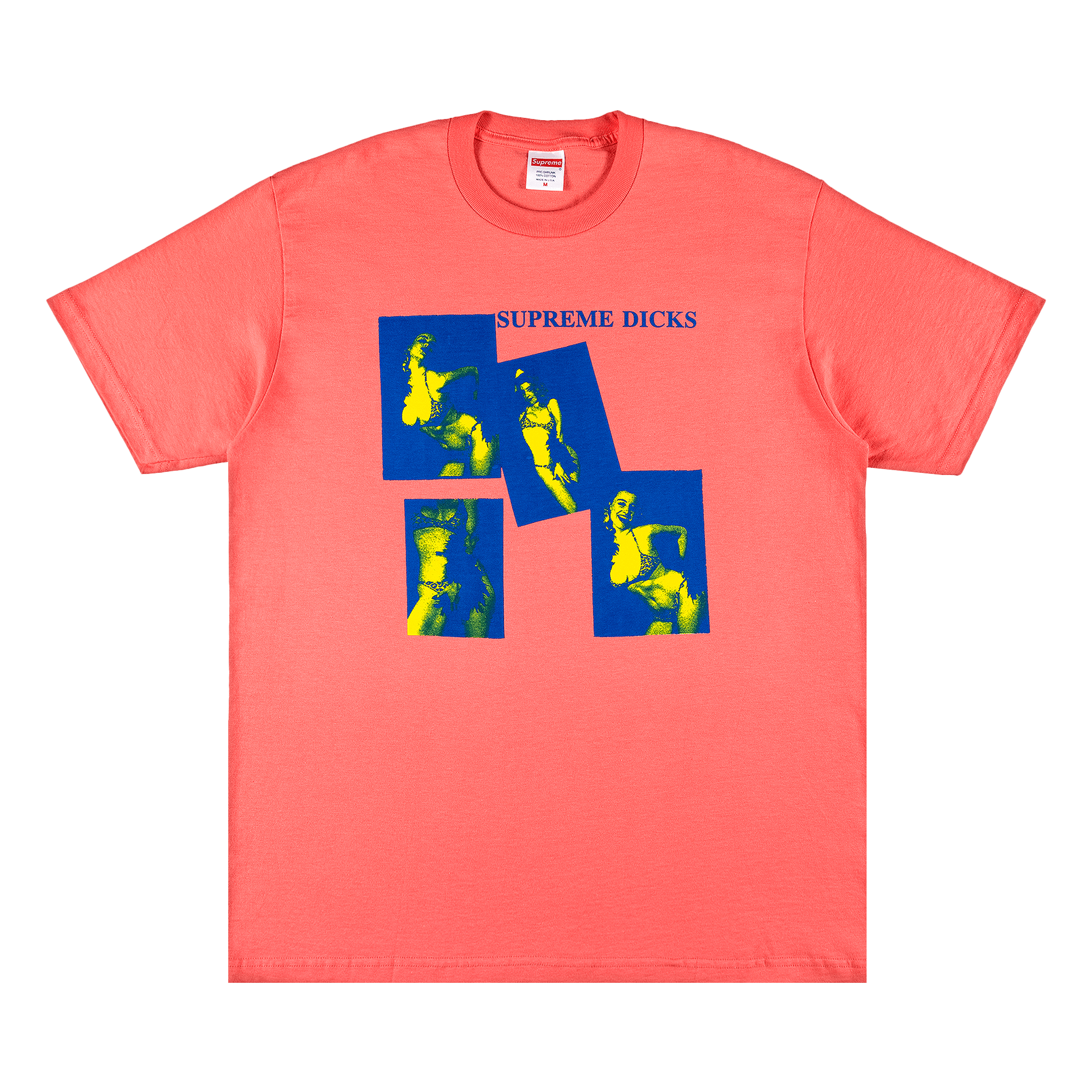 Supreme Dicks Tee 'Bright Coral'