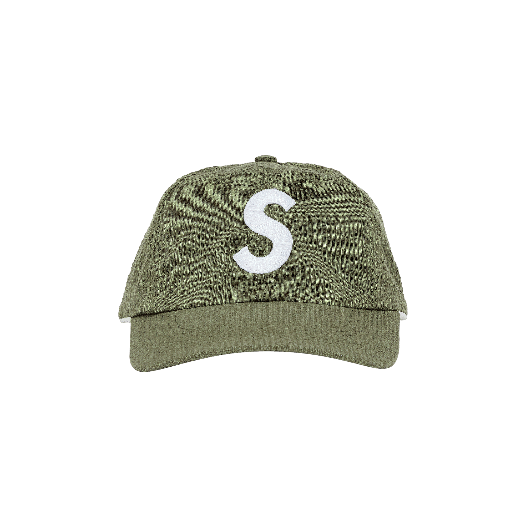 Supreme Seersucker S Logo 6-Panel 'Green'