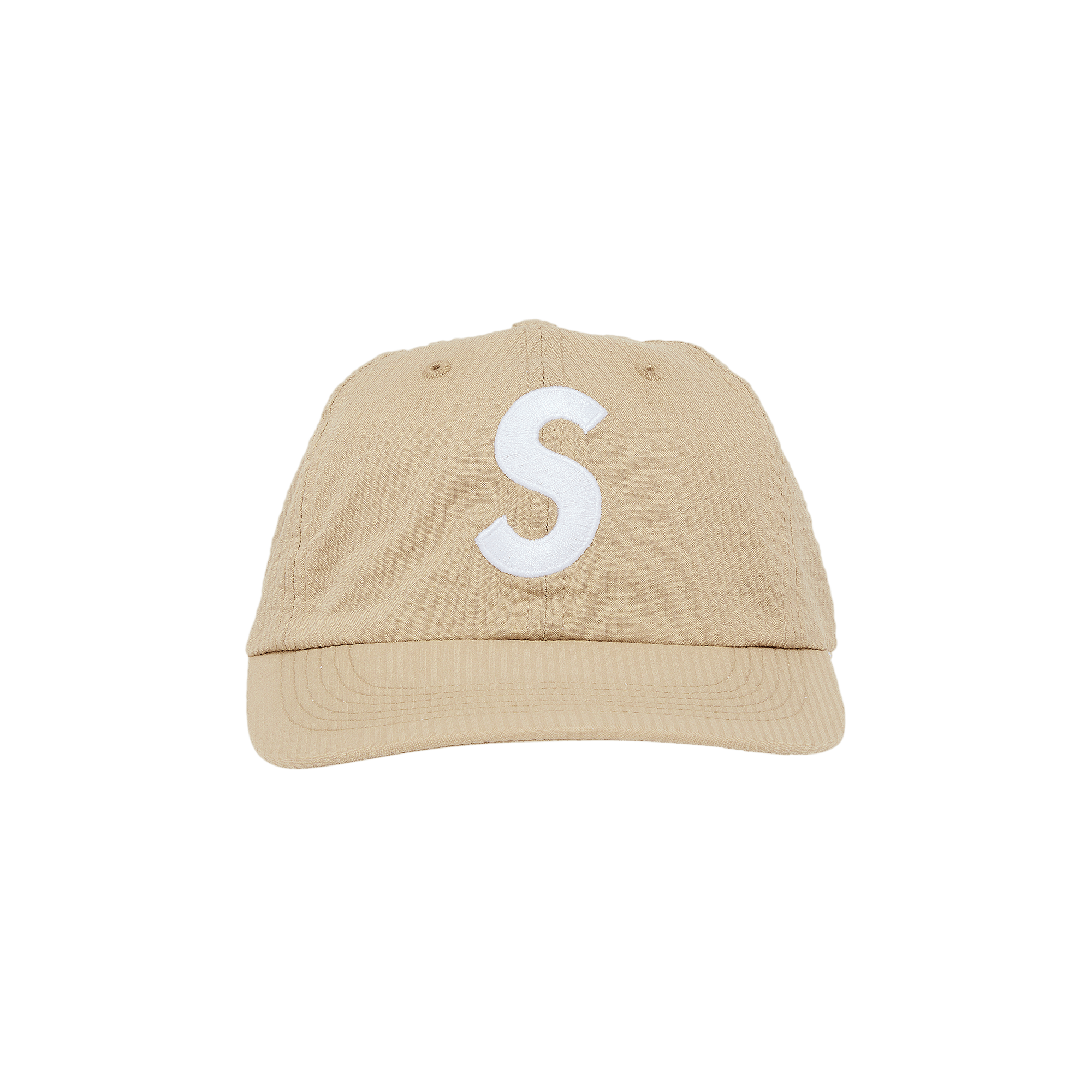Supreme Seersucker S Logo 6-Panel 'Tan'
