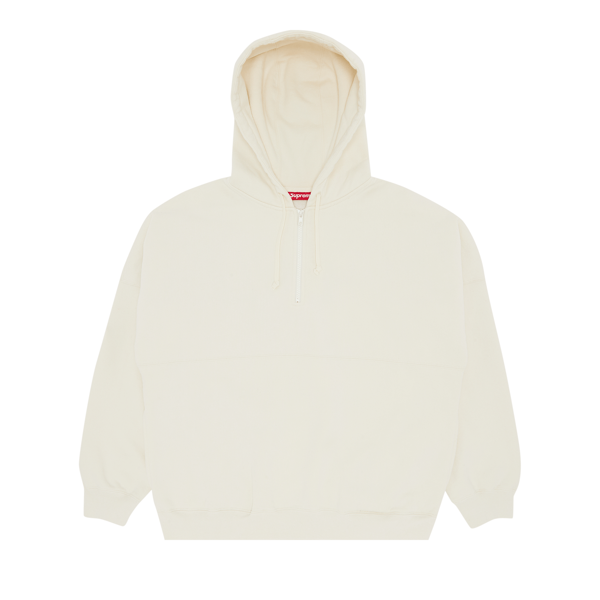Supreme Wrapped Half Zip Hooded Sweatshirt 'Stone'