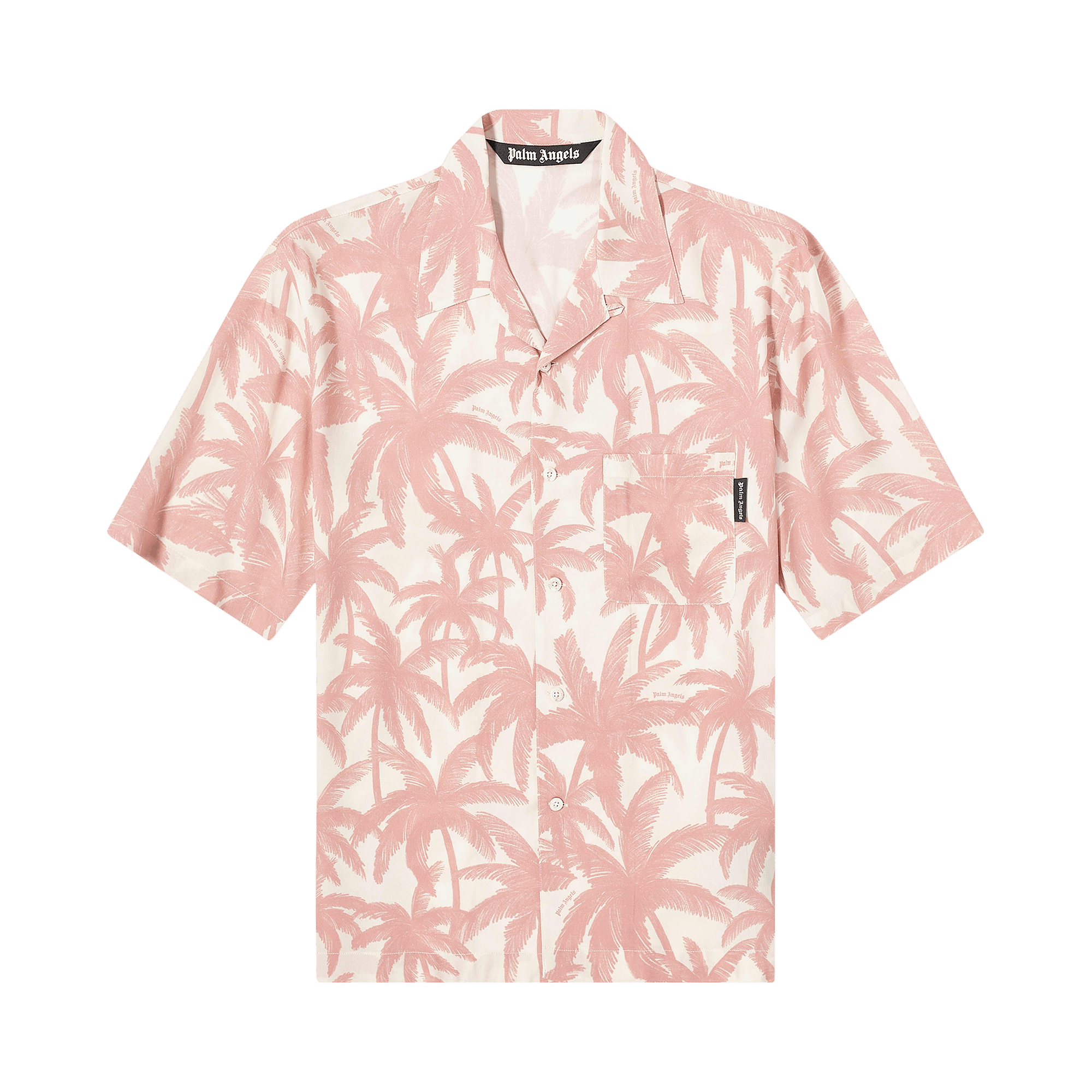 Palm Angels Palms All Over Shirt 'Off White/Pink'