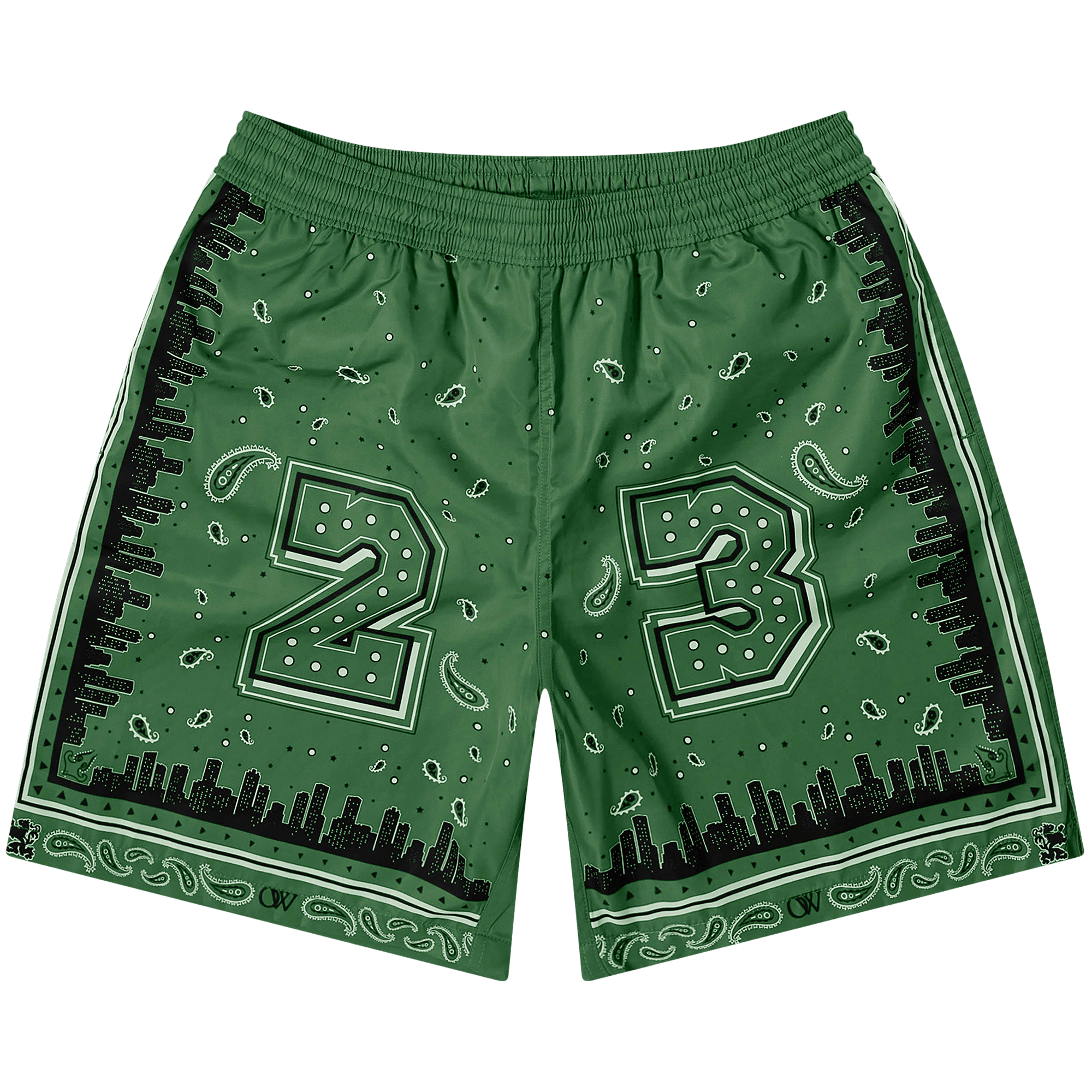 Off-White Bandana Surfer Swim Shorts 'Multicolor'