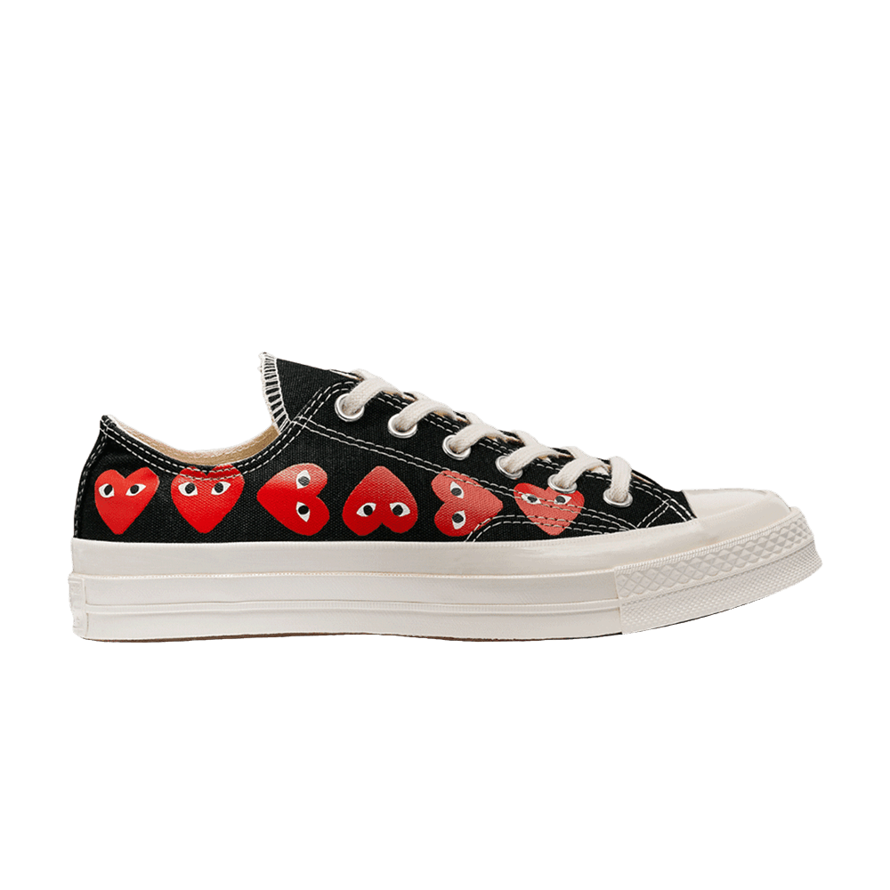 Comme des Garçons PLAY x Converse Chuck 70 Low 'Multi Heart - Black'