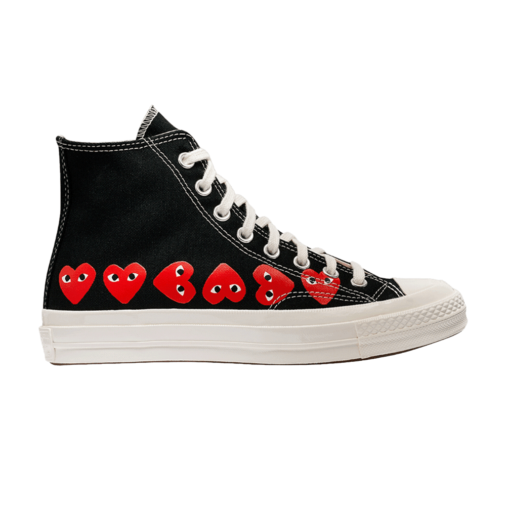 Comme des Garçons PLAY x Converse Chuck 70 High 'Multi Heart - Black'