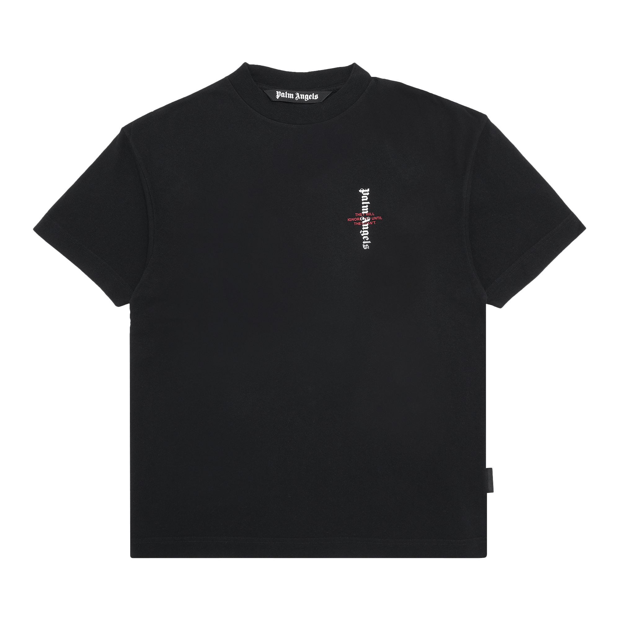 Palm Angels Statement Logo Short-Sleeve Tee 'Black/White'