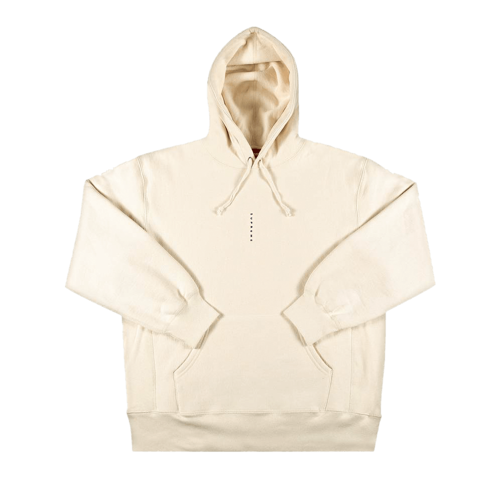 Supreme Micro Logo Hooded Sweatshirt 'Natural'