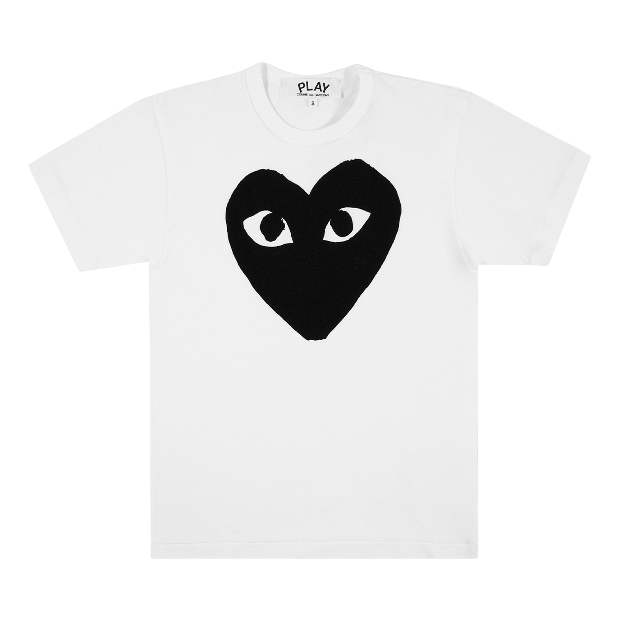 Comme des Garçons Short-Sleeve Play T-Shirt With Big Black Heart 'White/Black'