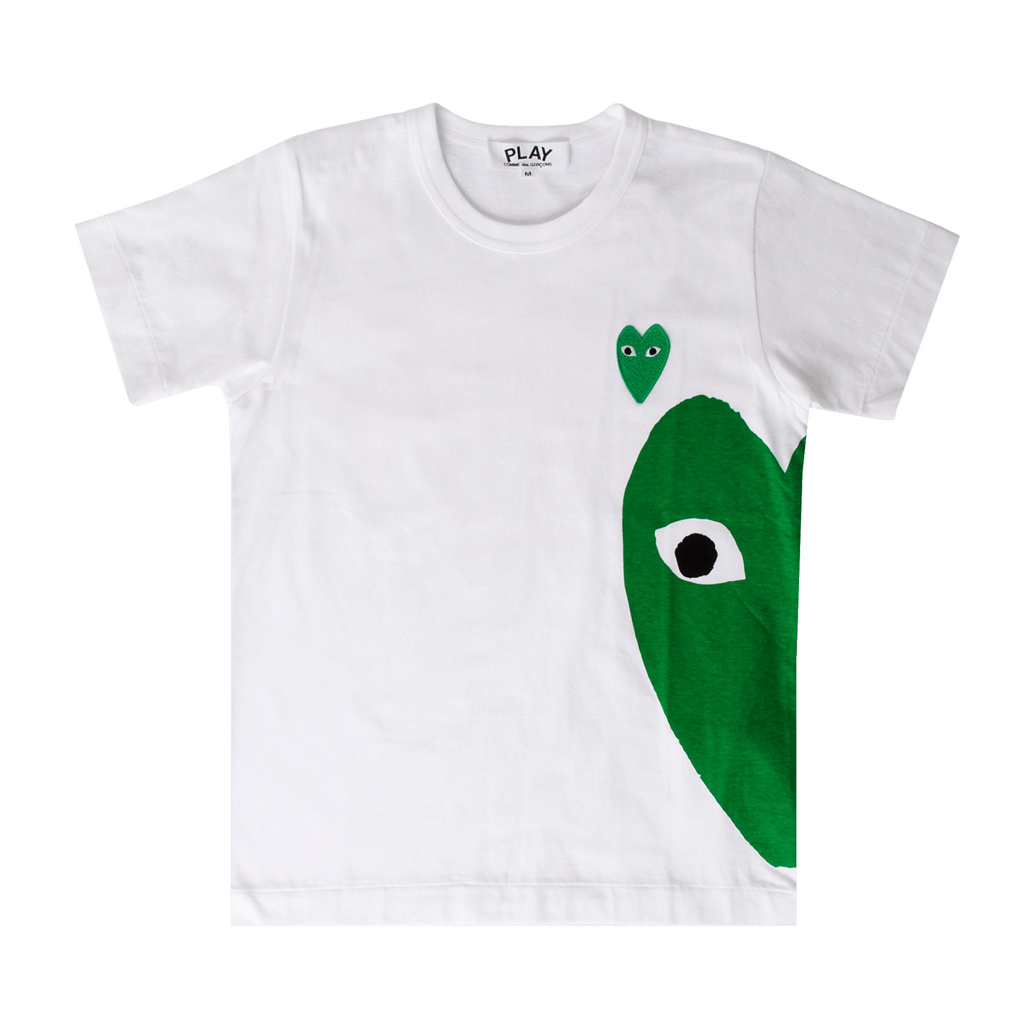 Comme des Garçons Short-Sleeve Play T-Shirt W/Green Heart On Side 'White'