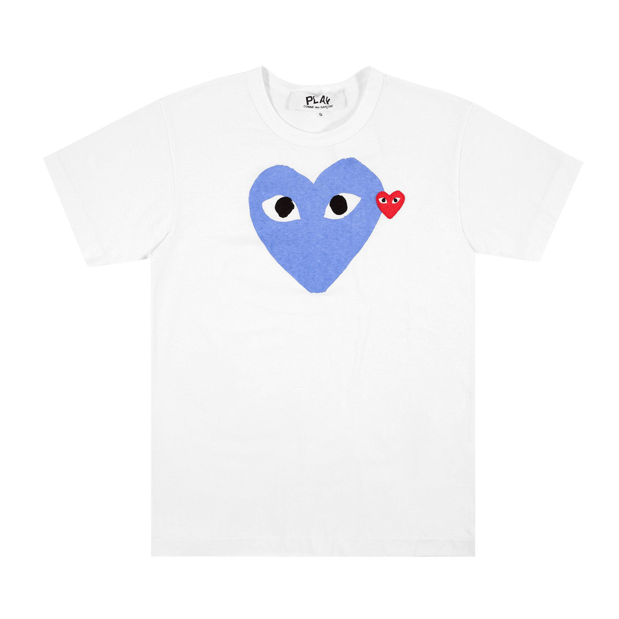 Comme des Garçons Short-Sleeve Play T-Shirt With Blue Heart 'Blue/White'