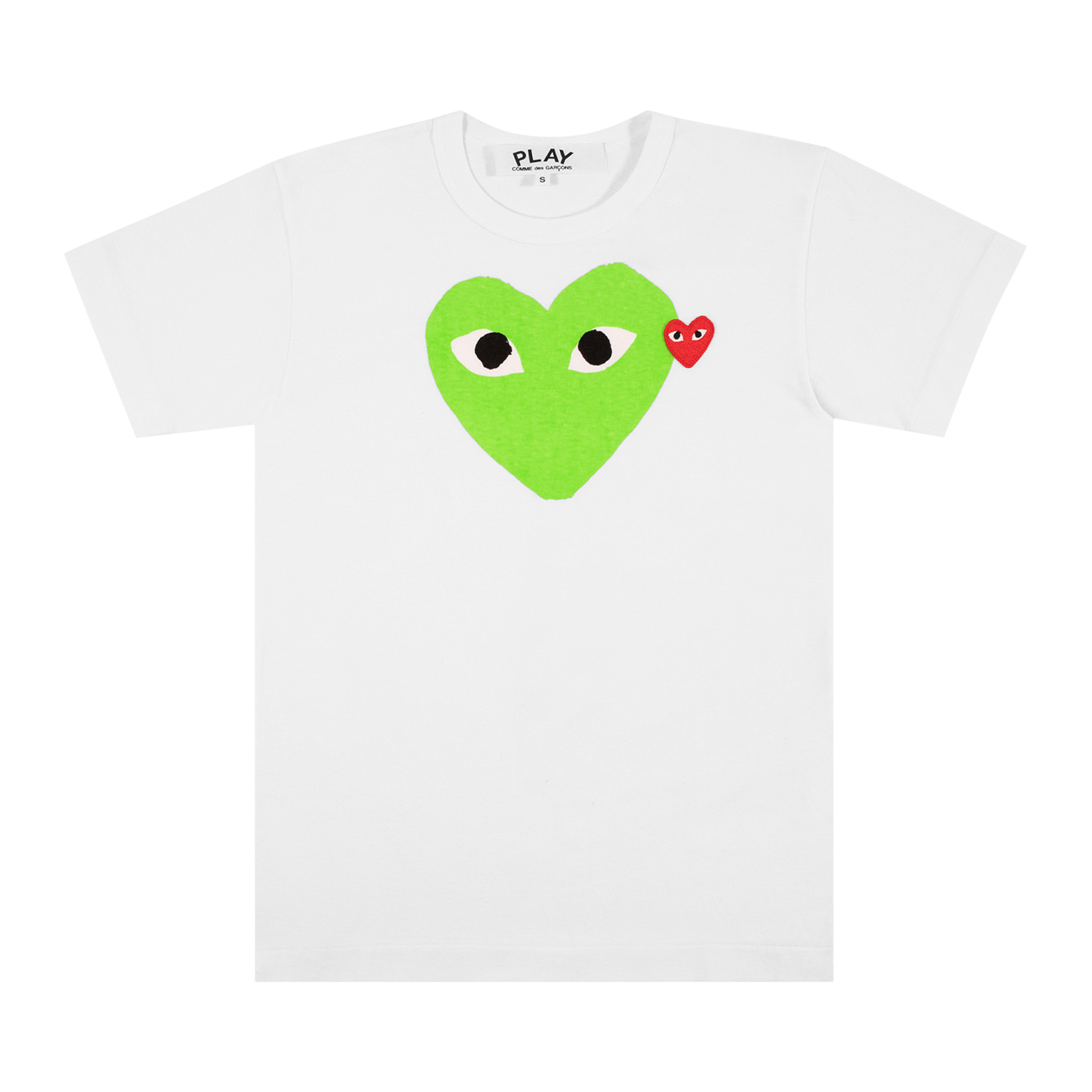 Comme des Garçons Short-Sleeve Play T-Shirt With Green Heart 'Green/White'