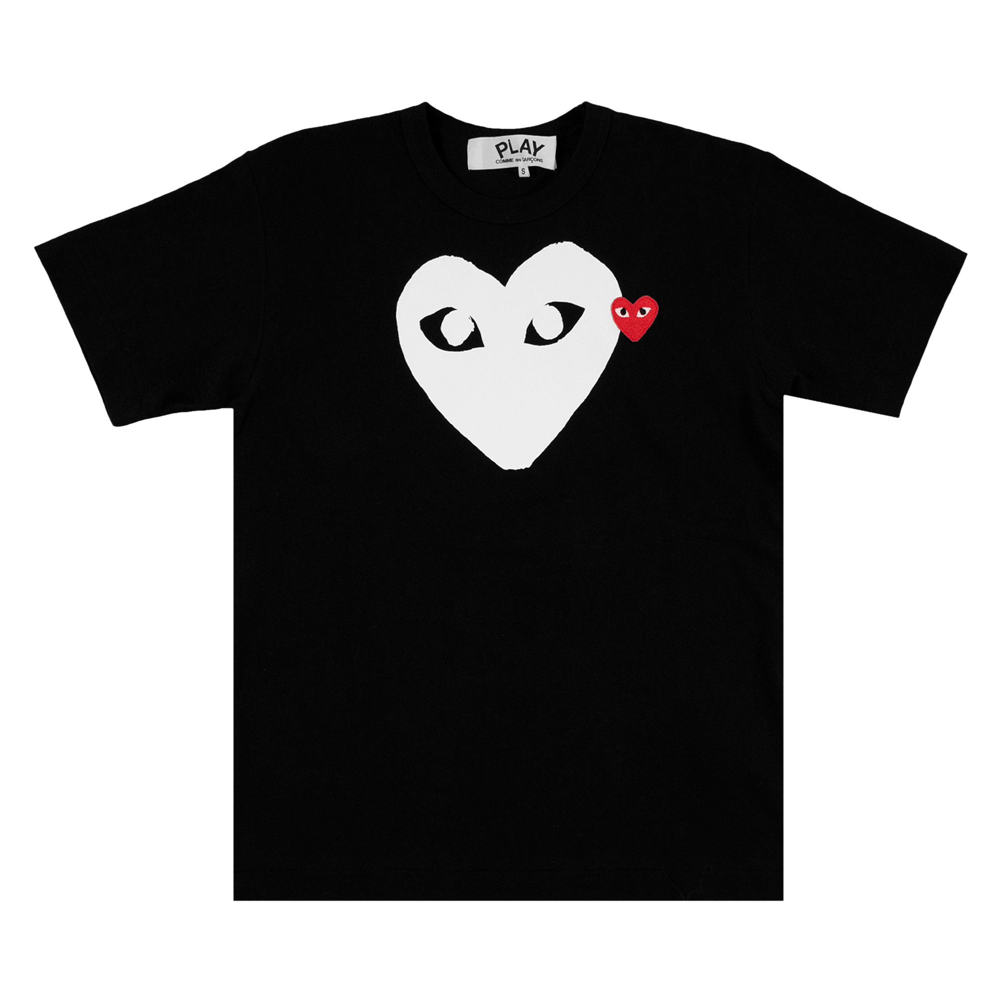 Comme des Garçons Short-Sleeve Play T-Shirt With Red/White Heart 'Black'