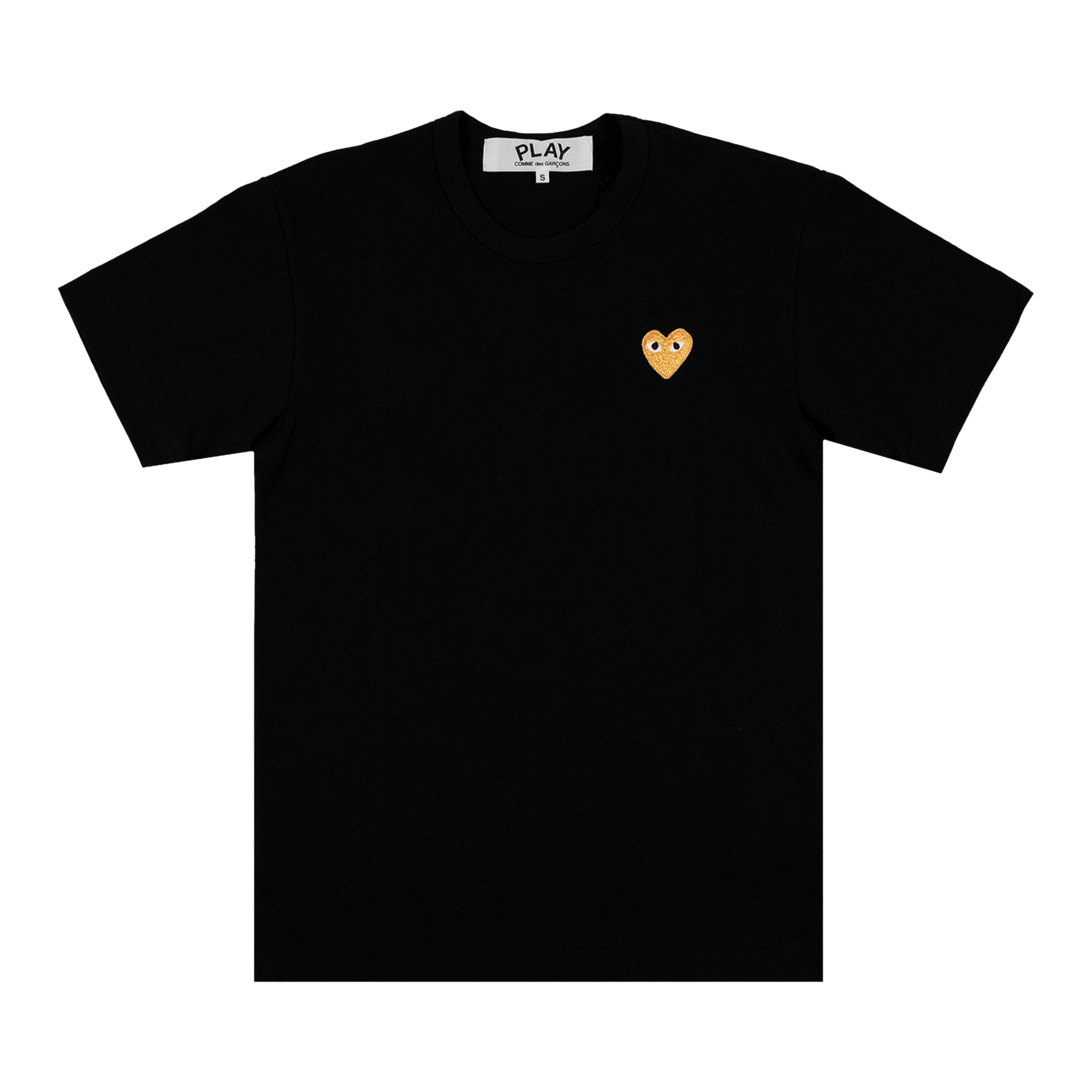 Comme des Garçons Play T-Shirt With Gold Heart 'Black'
