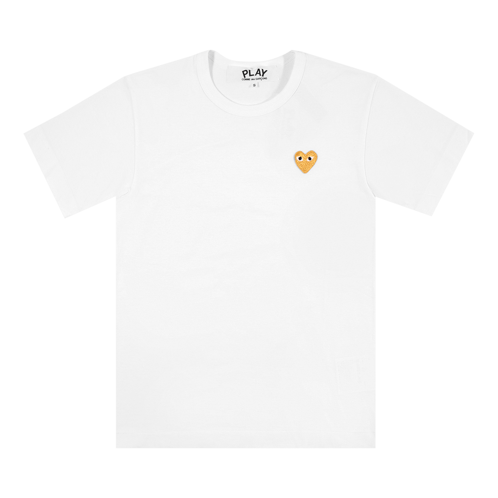 Comme des Garçons Play T-Shirt With Gold Heart 'White'