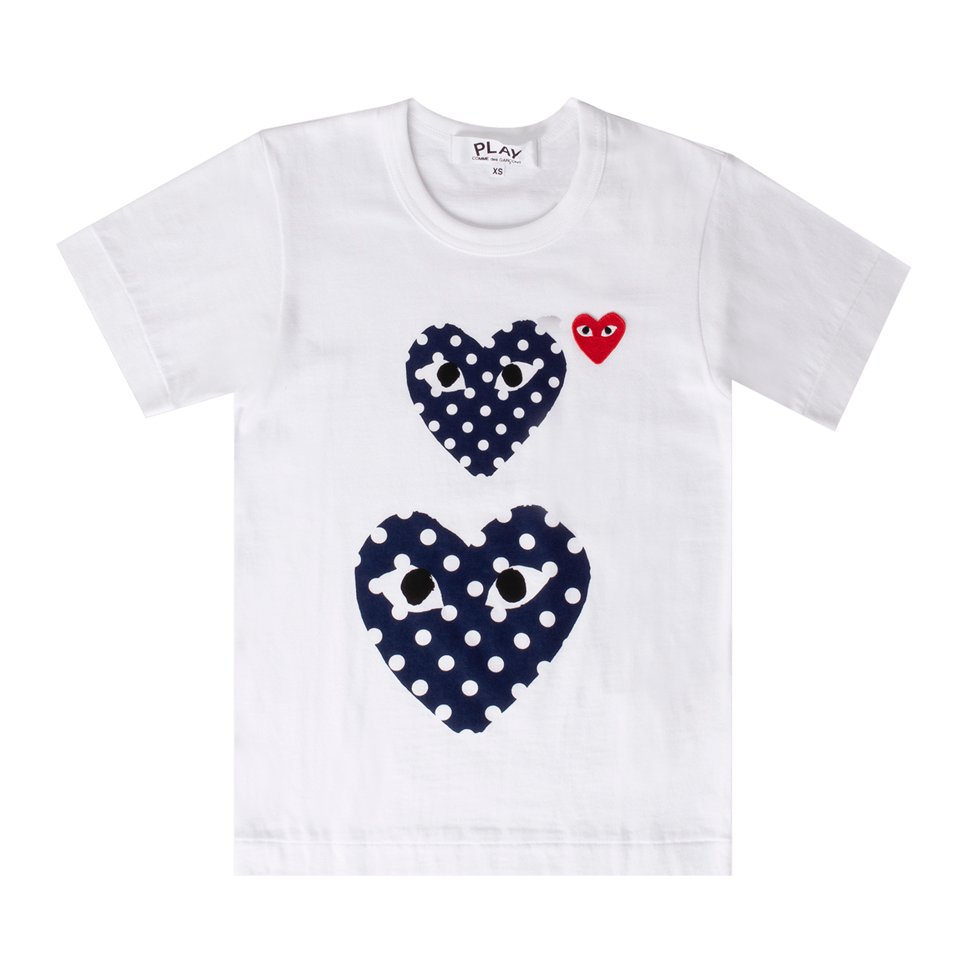 Comme des Garçons Play T-Shirt With Polka Dot Heart 'White'