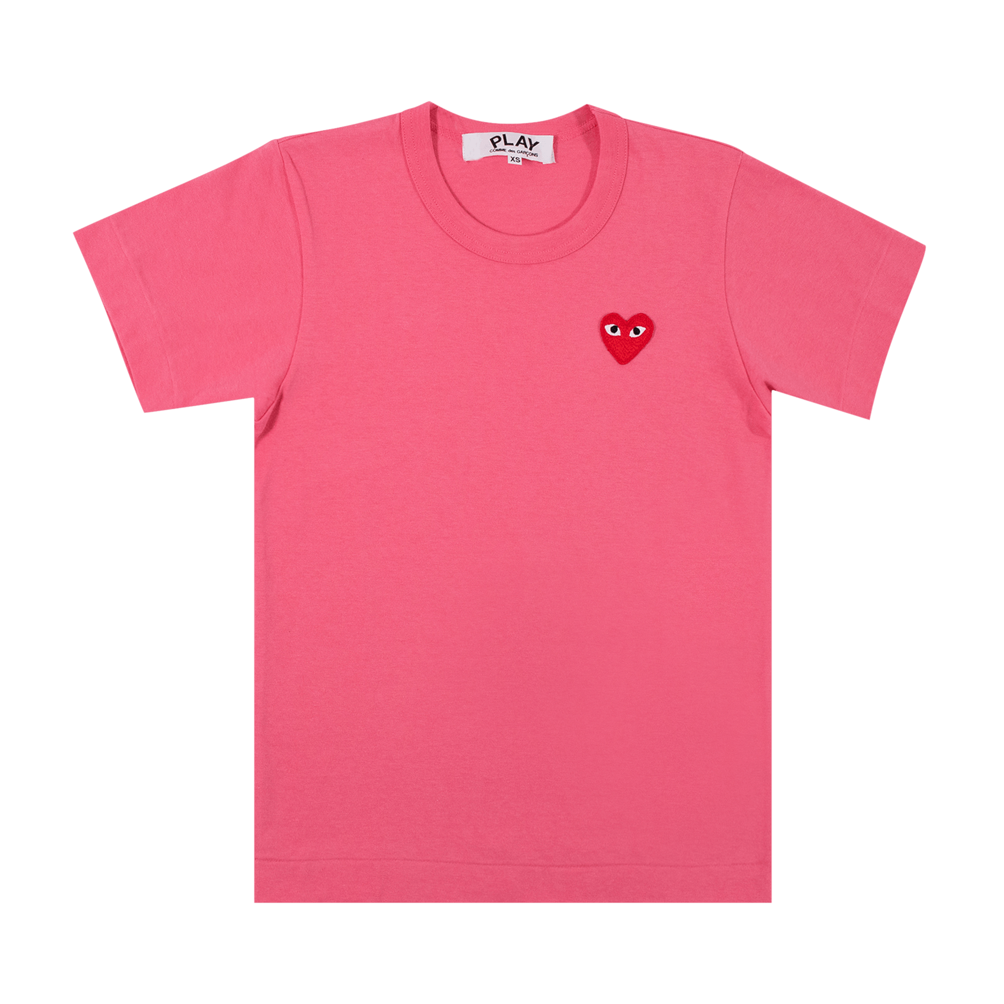 Short-Sleeve T-Shirt With Small Red Heart 'Pink'
