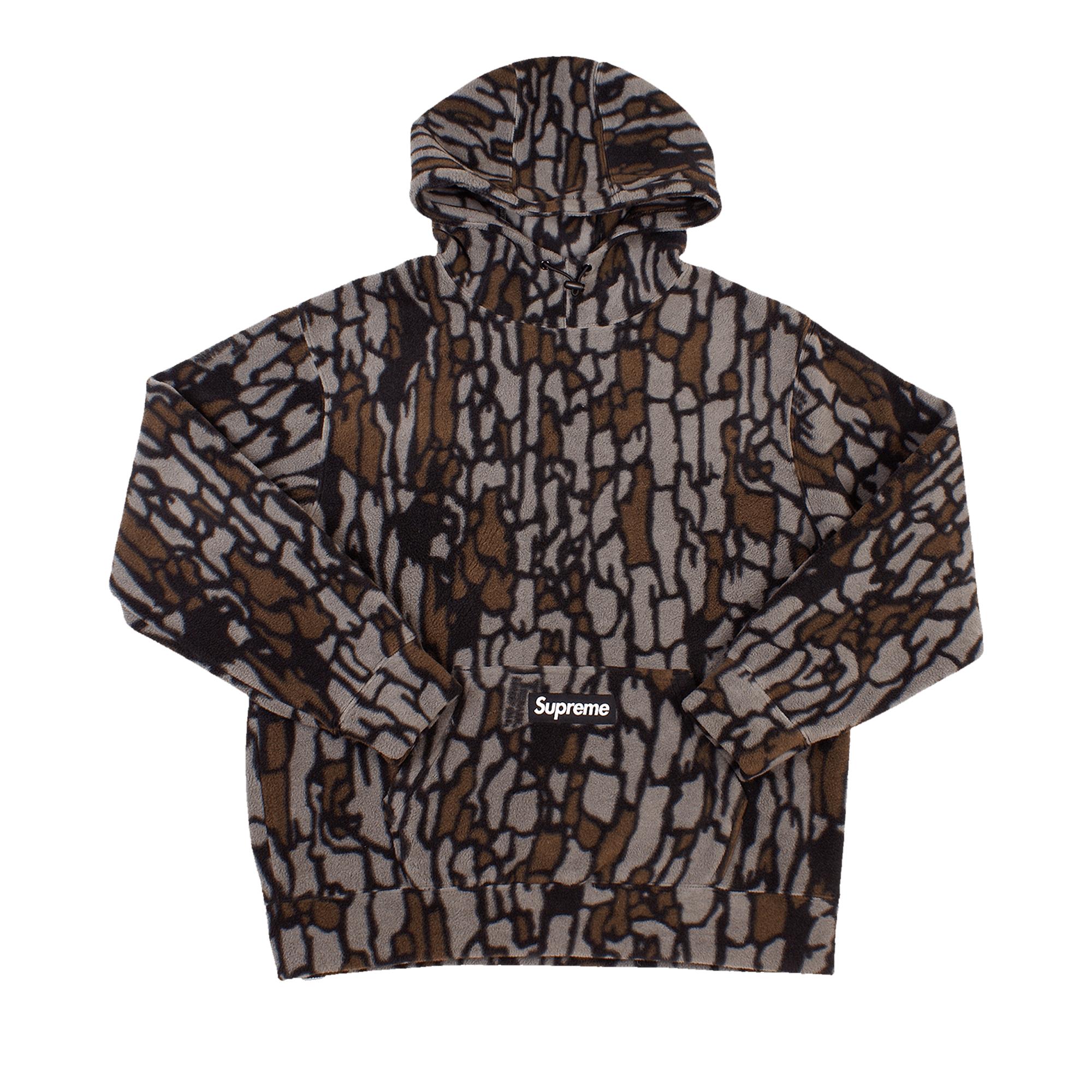 Supreme x Polartec Hooded Sweatshirt 'Olive Treebark Camo'