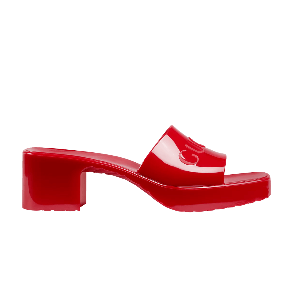 Gucci Wmns 60mm Slide Sandal 'Hibiscus Red'