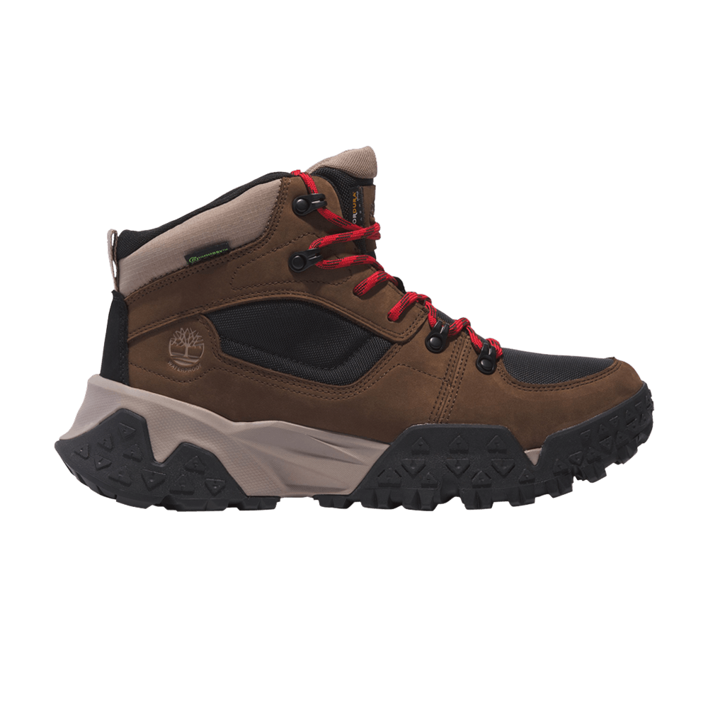 Timberland Motion Scramble Lace Up Mid Waterproof 'Dark Brown Nubuck'