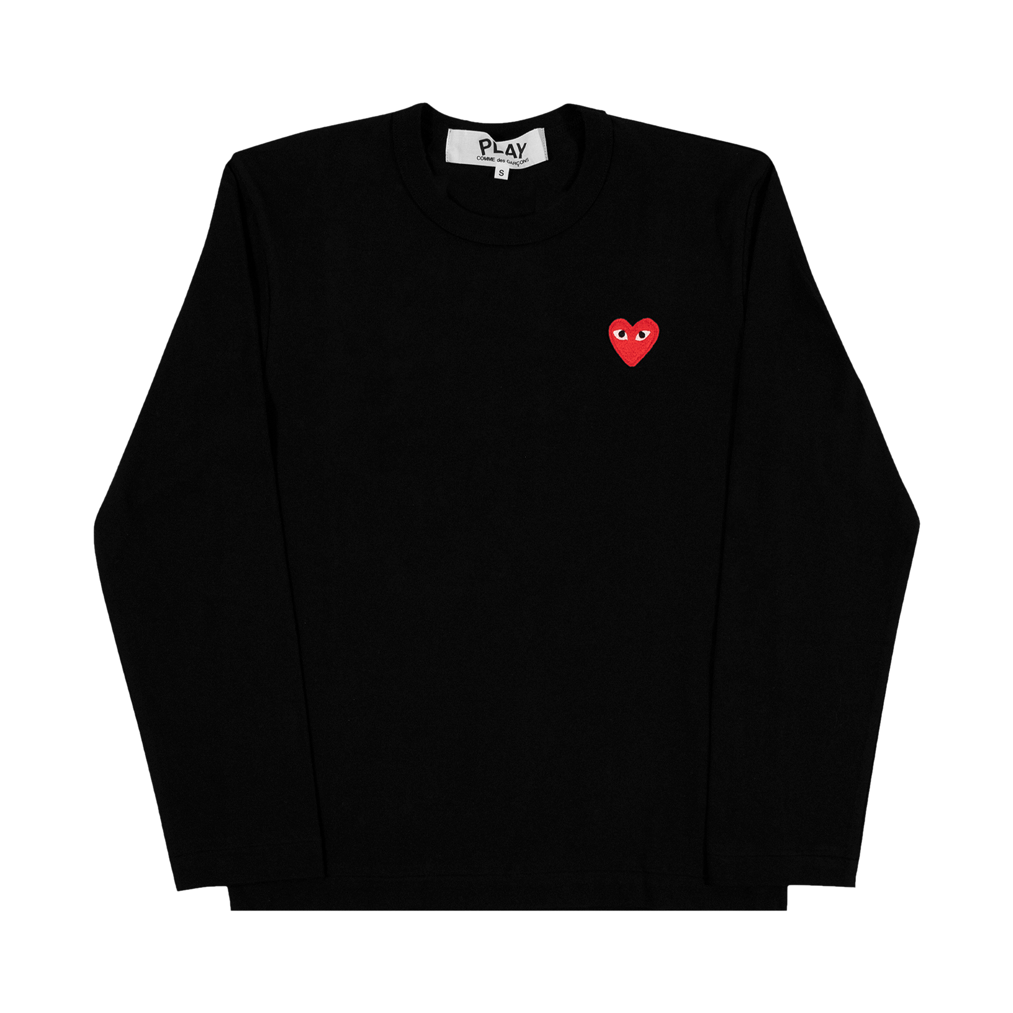 Comme des Garçons PLAY Heart Logo Long-Sleeve T-Shirt 'Black'