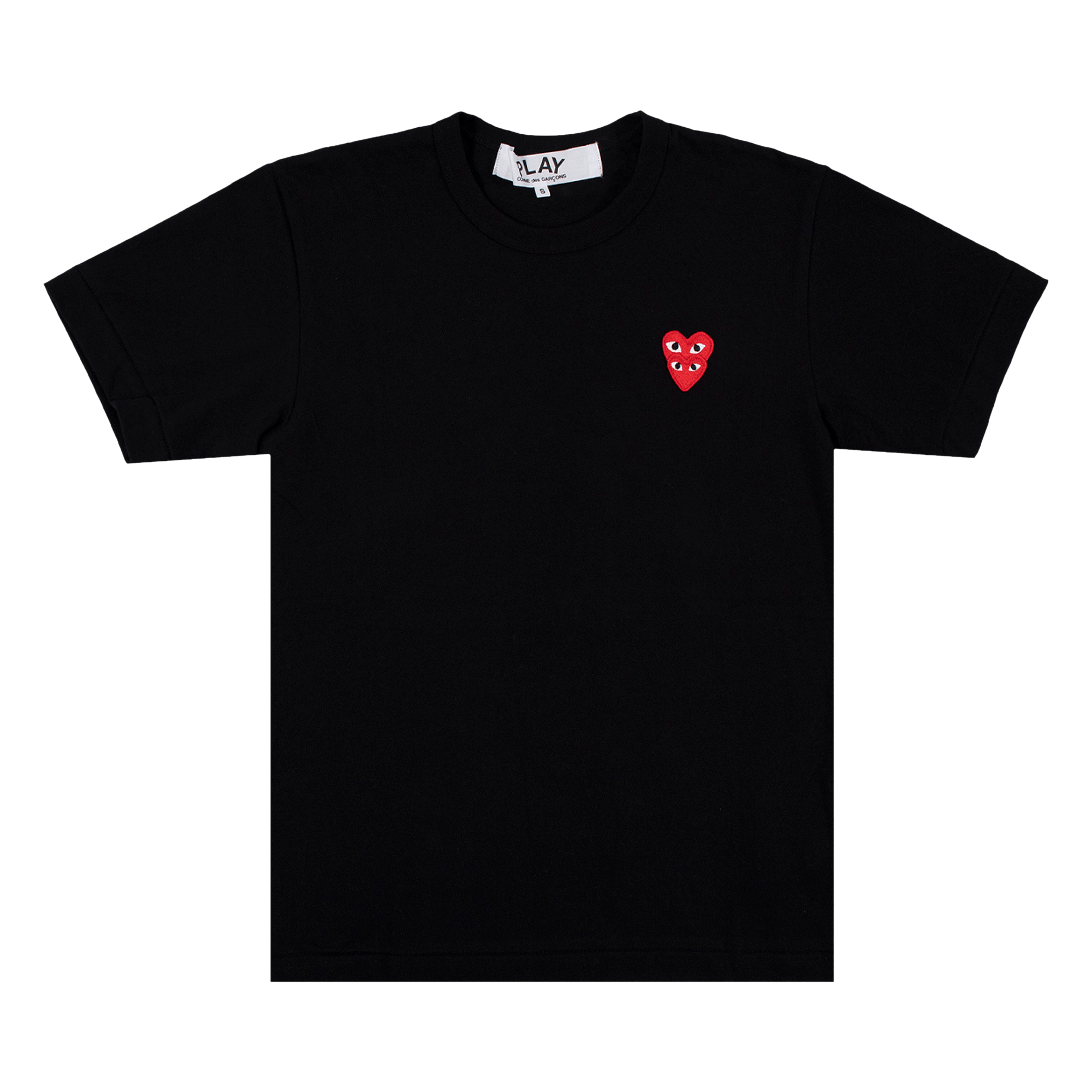 Comme des Garçons PLAY Heart Logo Short-Sleeve T-Shirt 'Black'