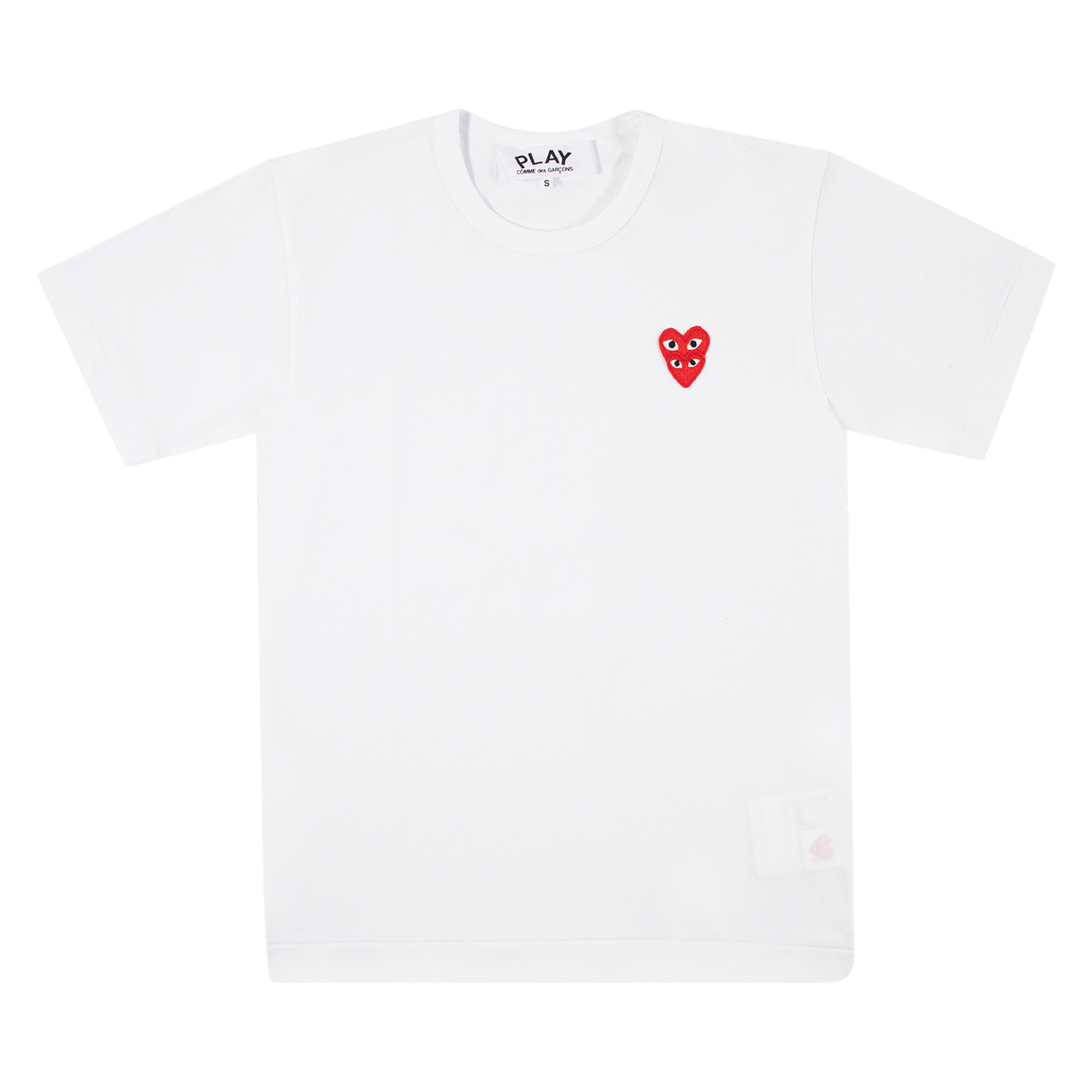Comme des Garçons PLAY Heart Logo Short-Sleeve T-Shirt 'White'