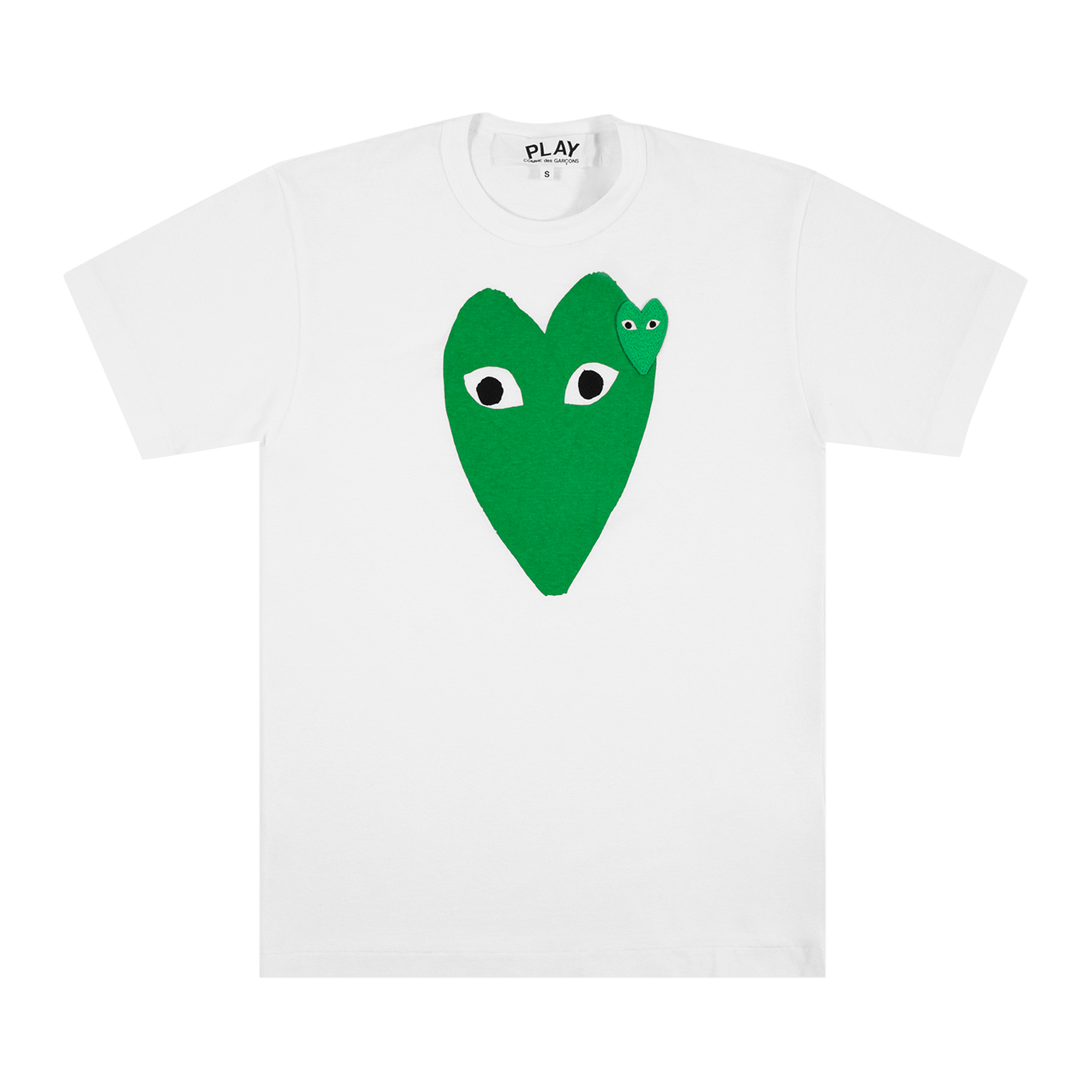 Comme des Gar�ons Short-Sleeve Play T-Shirt With Large Green Heart 'White/Green'