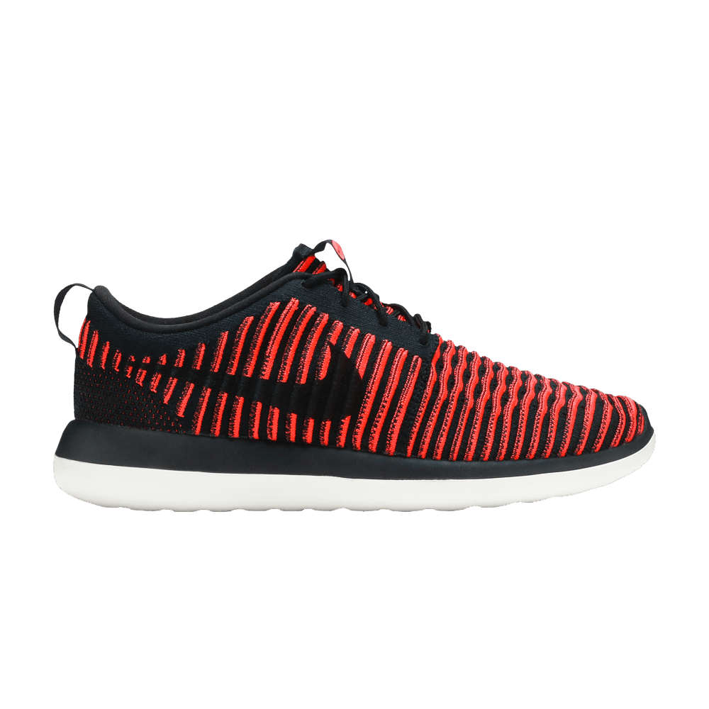 Nike Roshe Two Flyknit 'Black Bright Crimson'