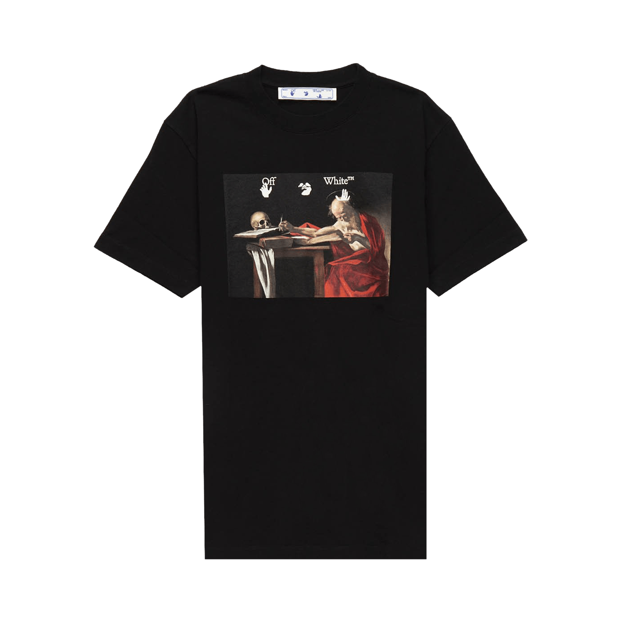 Off-White Caravaggio Short-Sleeve Slim Tee 'Black/Red'