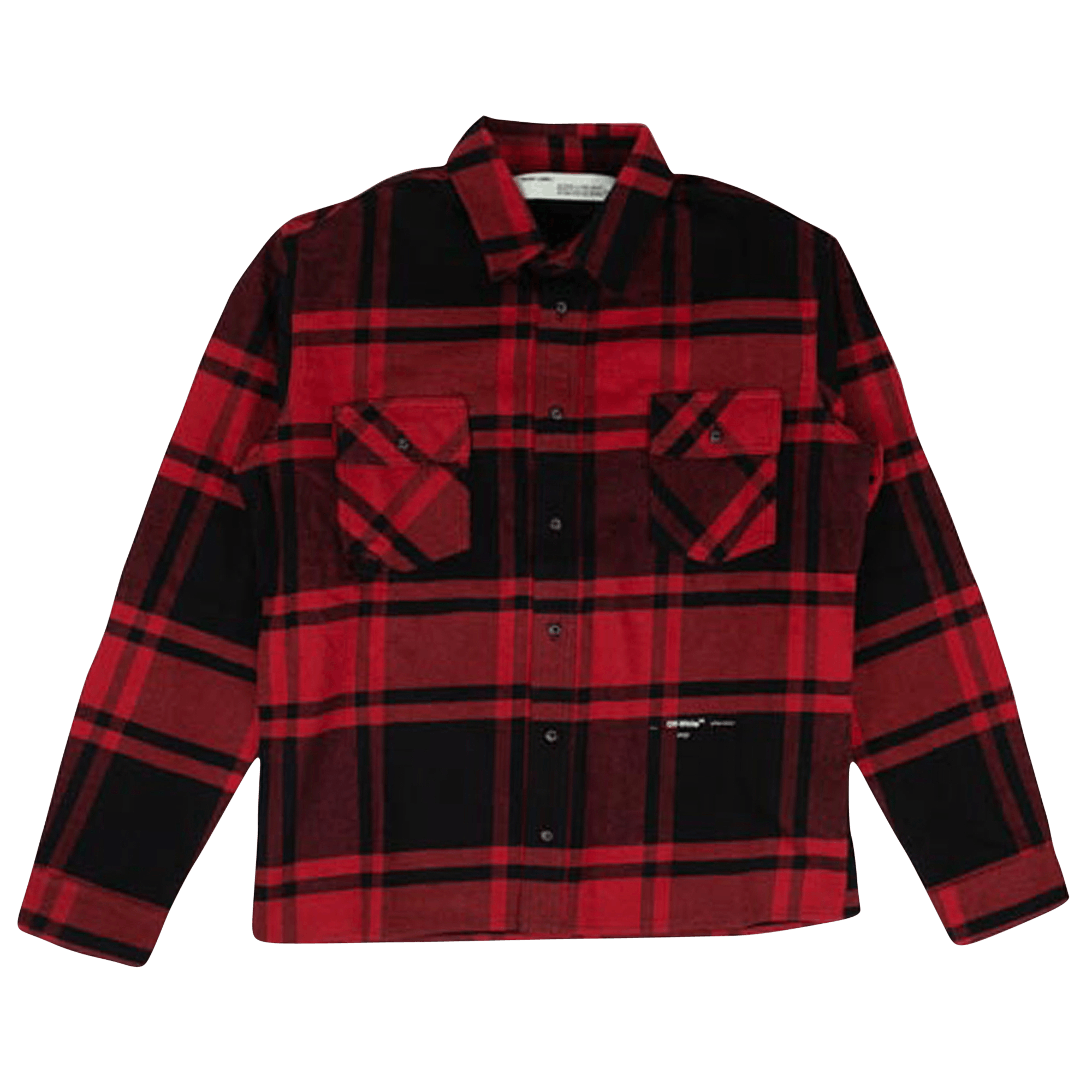 Off-White Luxury Check Button Down Shirt 'Red'