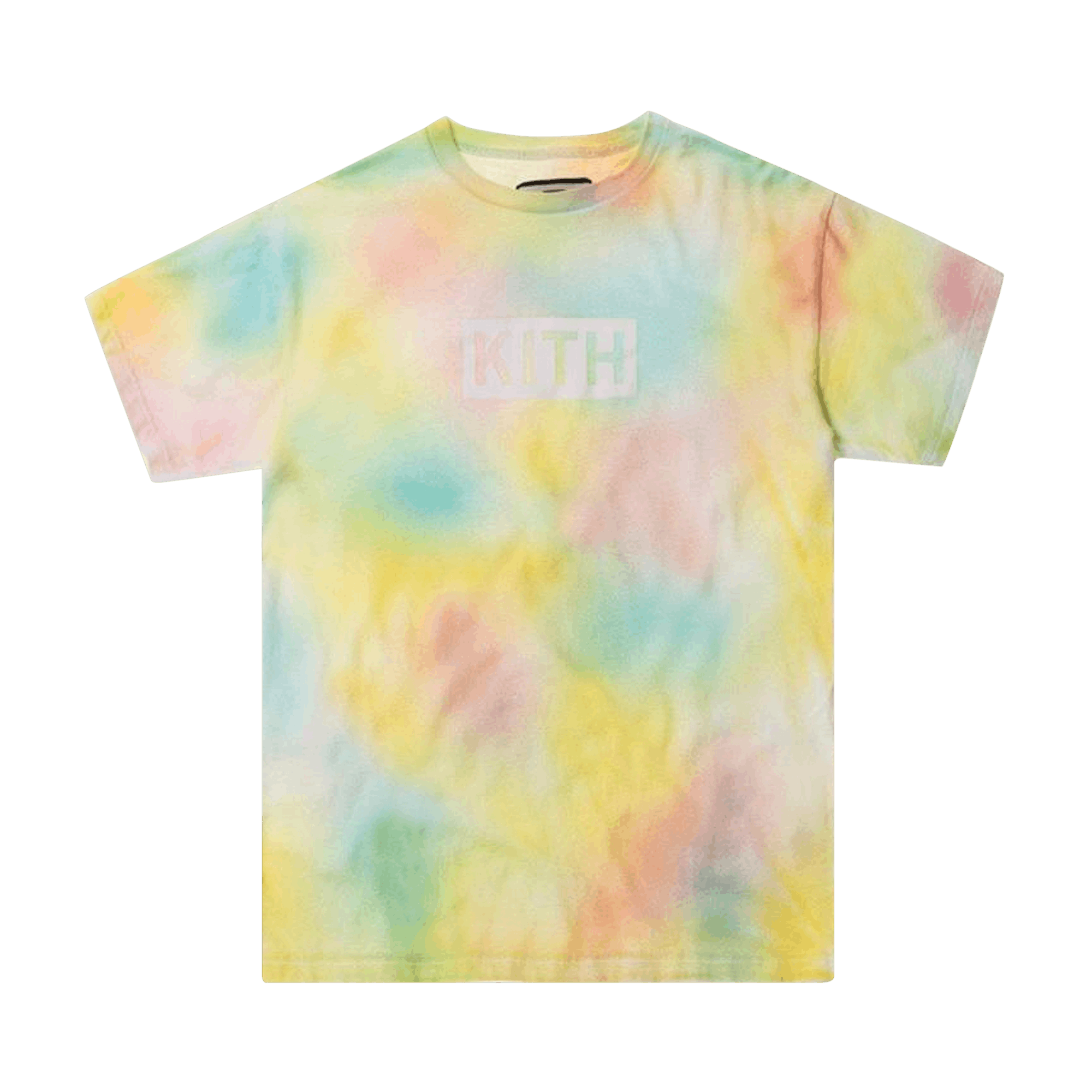 Kith Tie Dye Box Logo Tee 'Yellow'