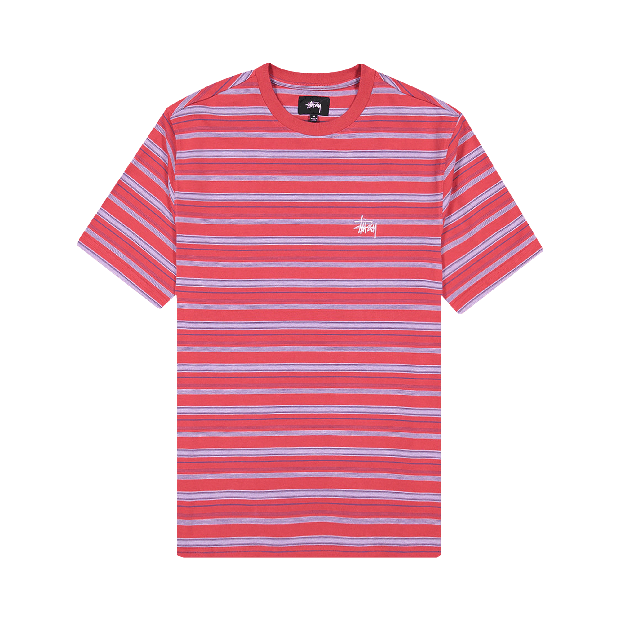 Stussy Heather Stripe Crew 'Red'