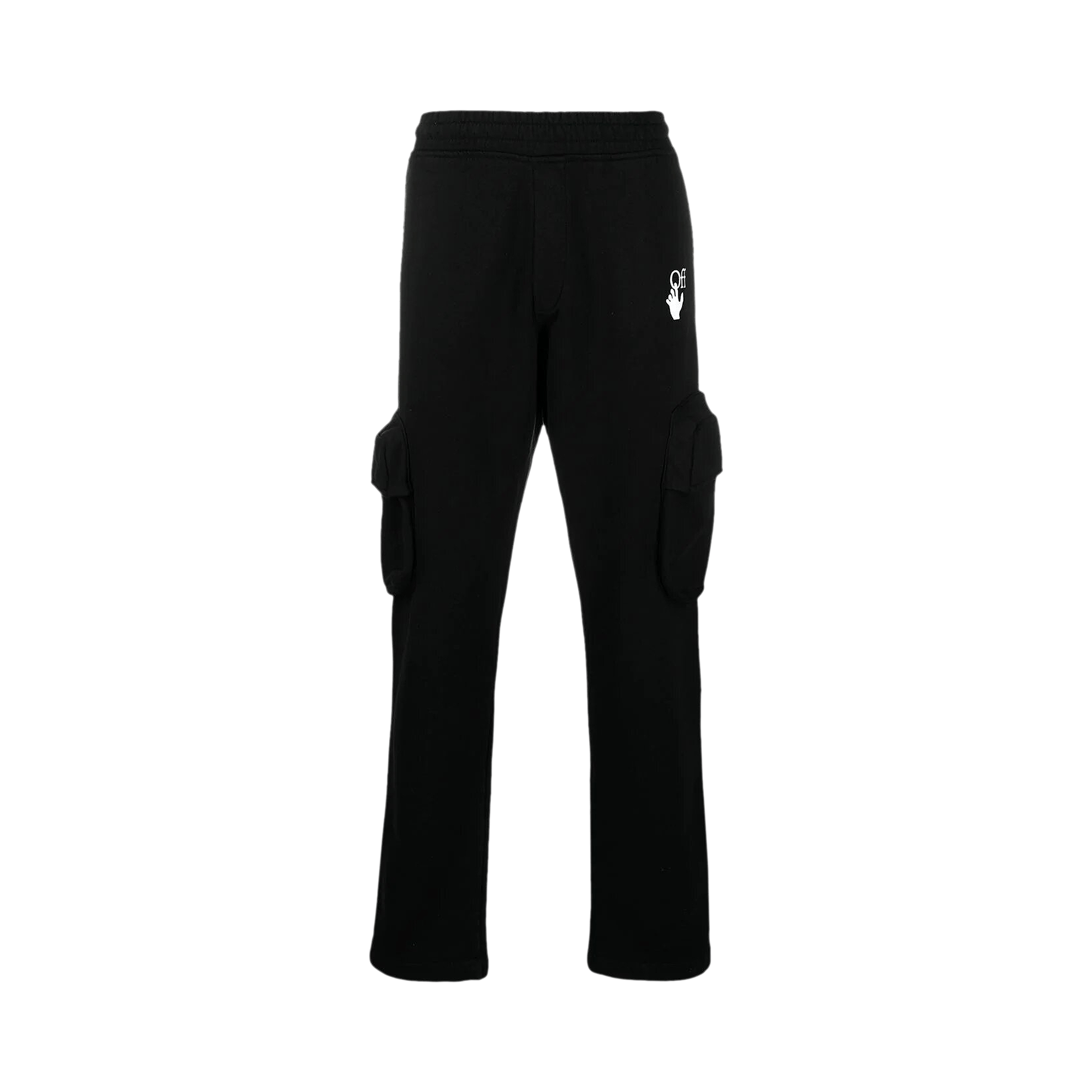 Off-White Marker Cargo Sweatpant 'Black/Fuchsia'