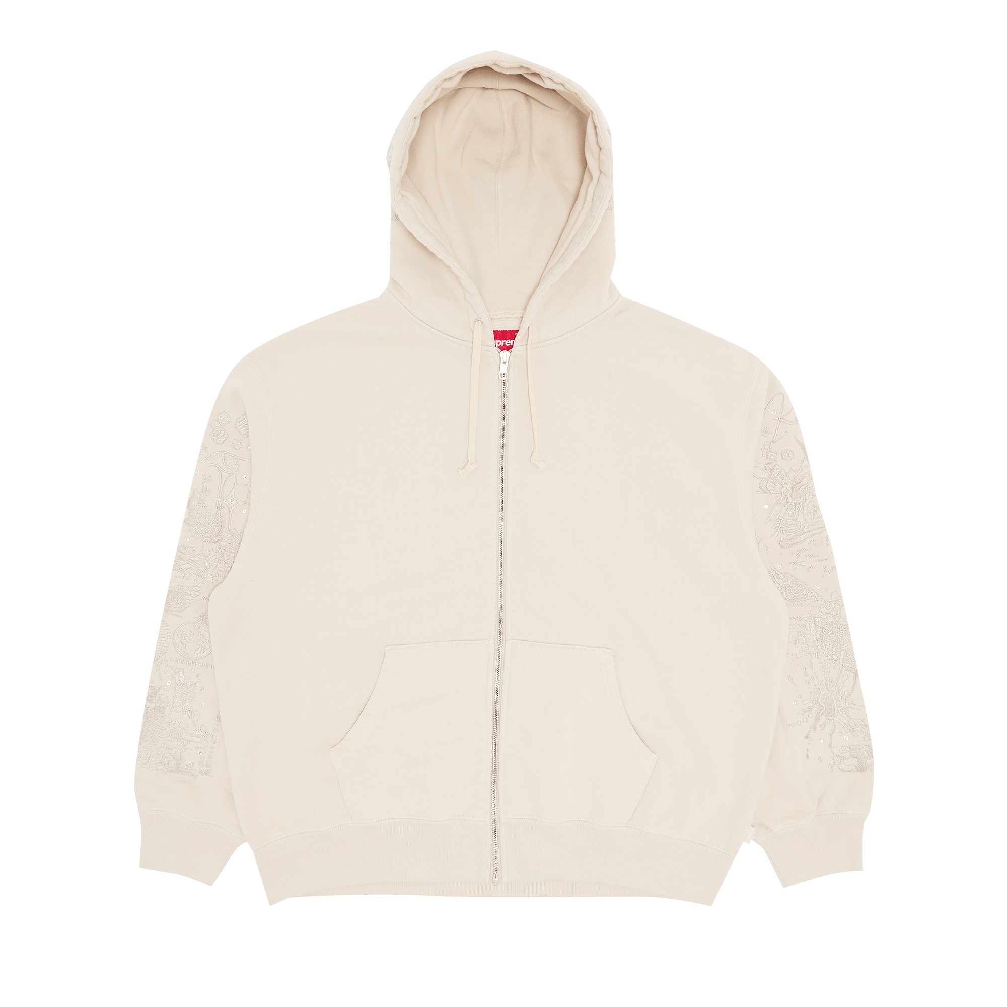 Supreme AOI Zip Up Hooded Sweatshirt 'Natural'