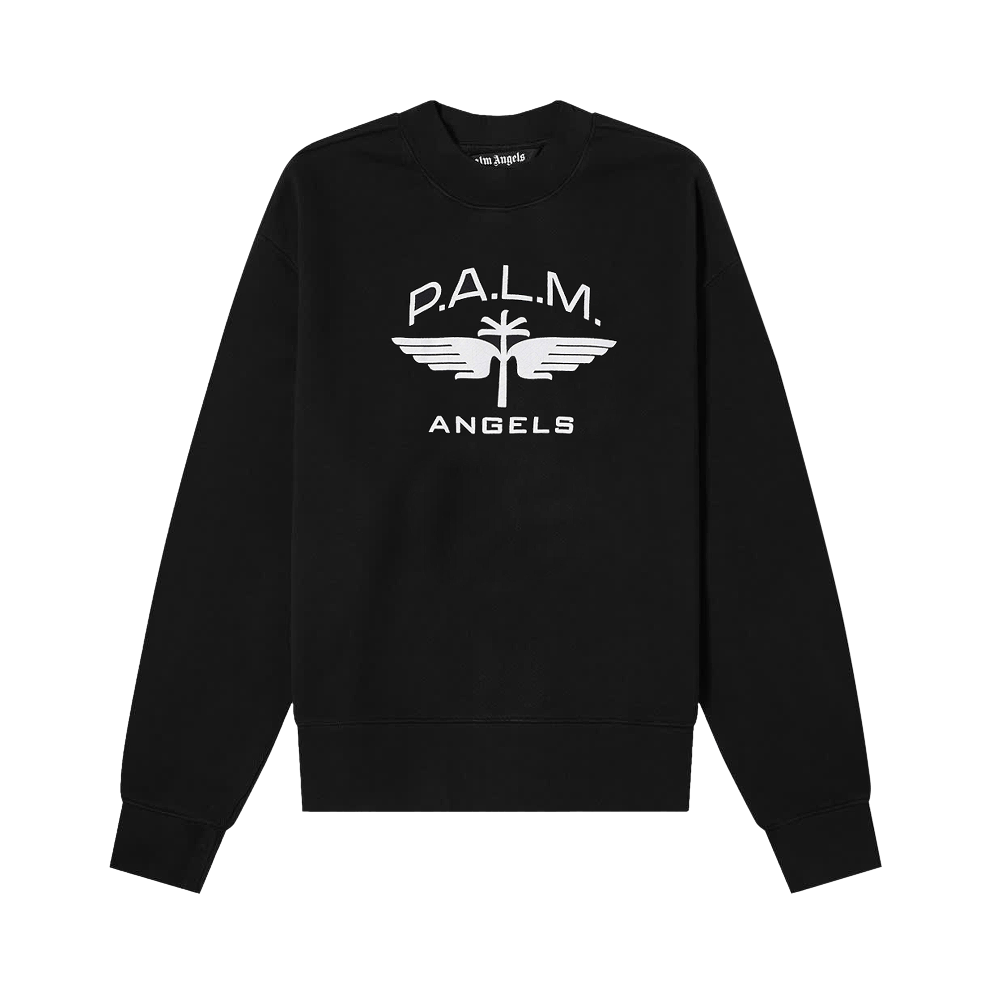 Palm Angels Military Wings Crew 'Black/White'